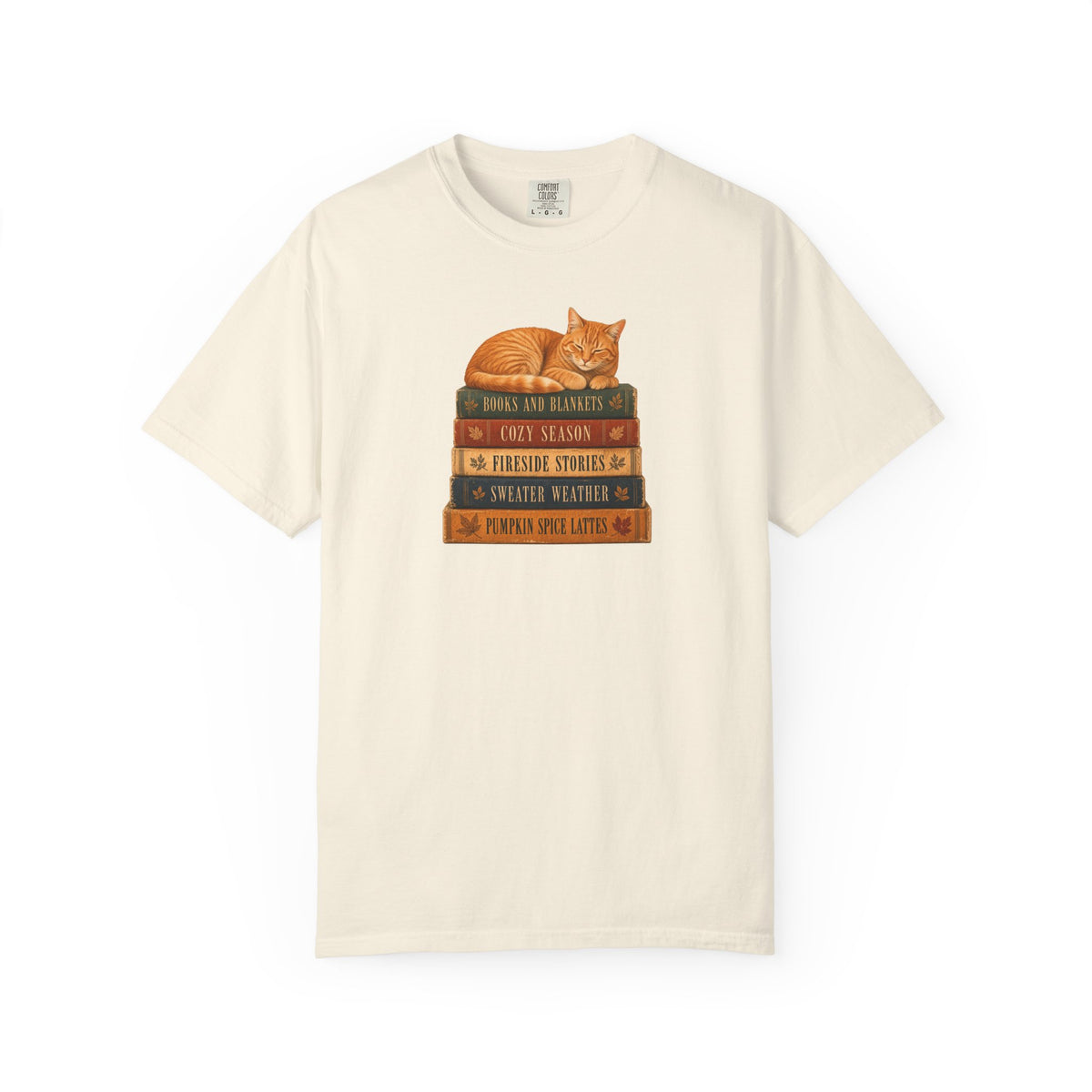 Books & Blankets Cat Tee
