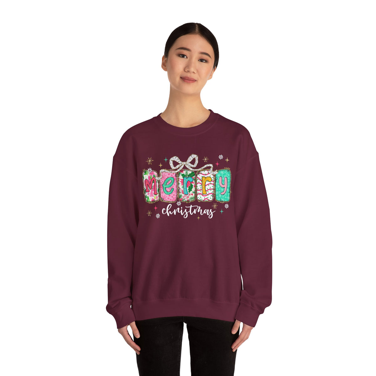Pink Merry Christmas Sweatshirt