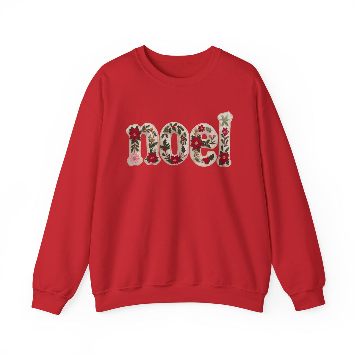 Faux Patchwork Noel Sweatshirt