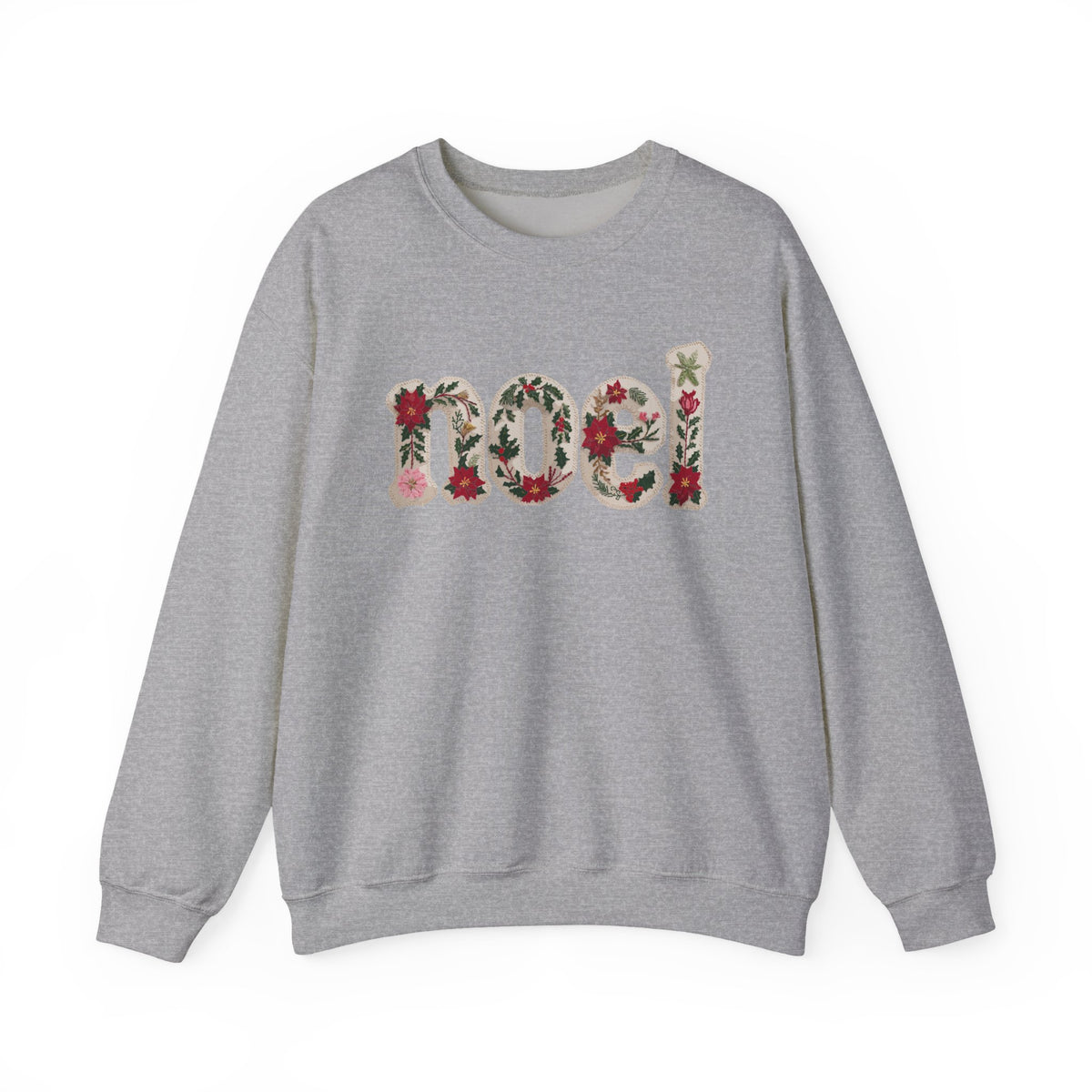 Faux Patchwork Noel Sweatshirt