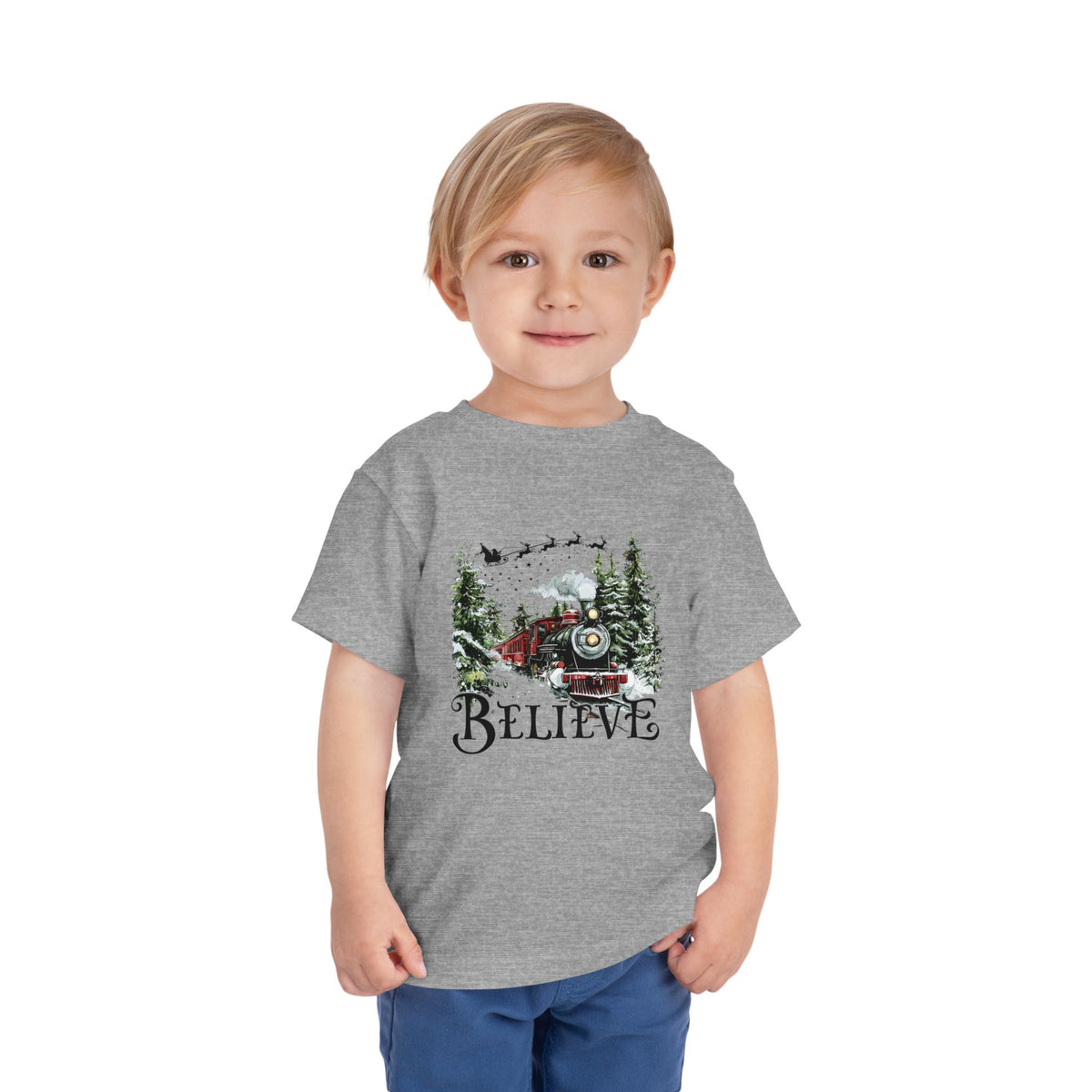 Believe North Pole Train Kids Tee
