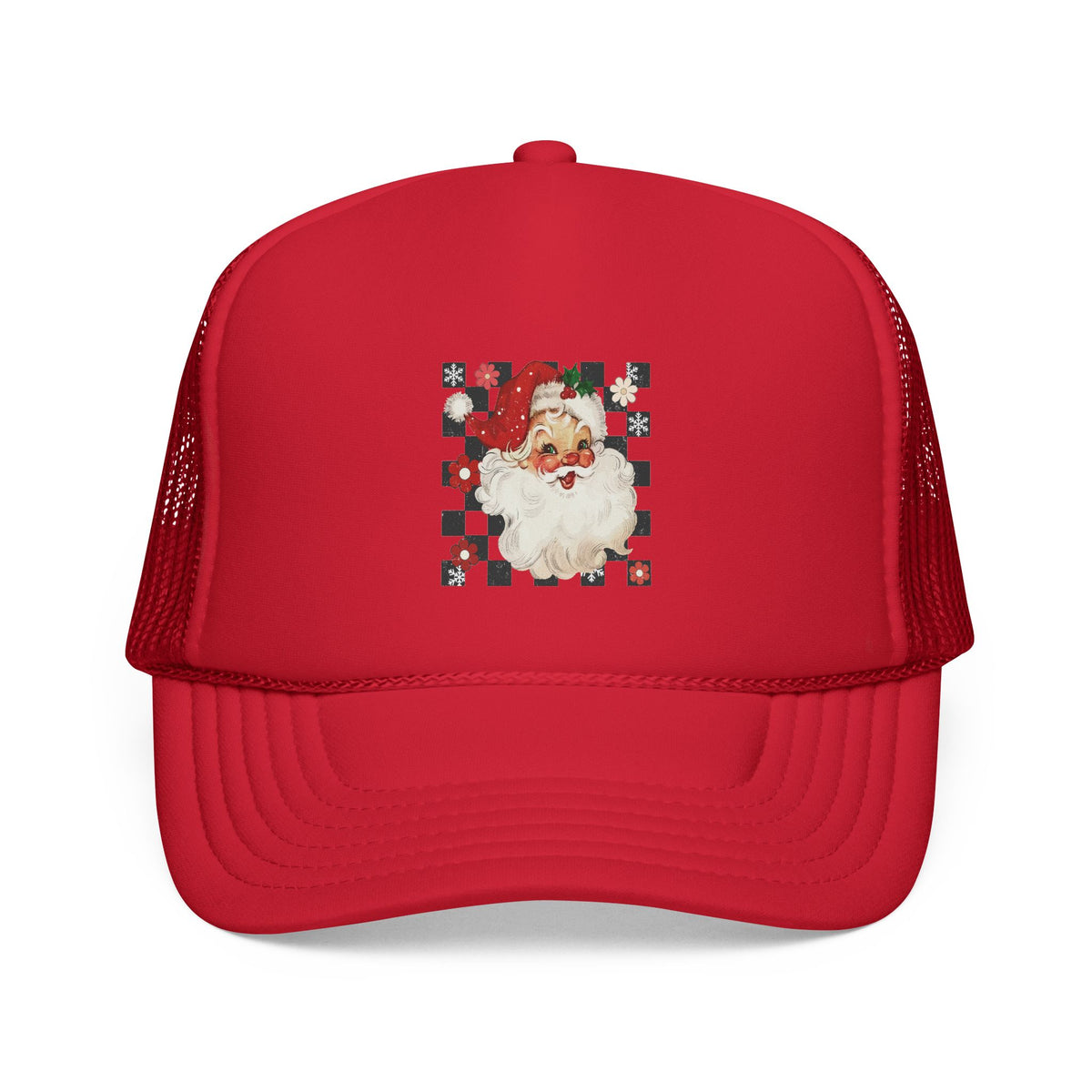 Vintage Santa Face Trucker Cap