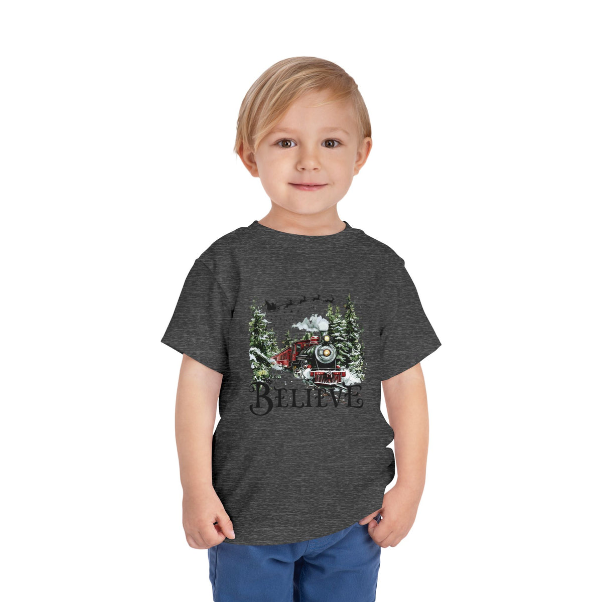 Believe North Pole Train Kids Tee