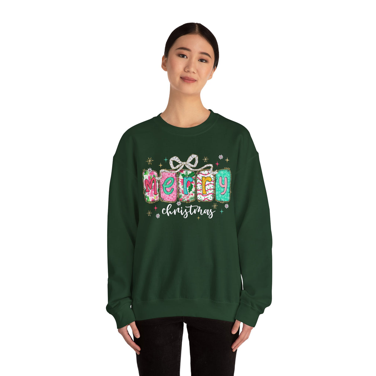 Pink Merry Christmas Sweatshirt
