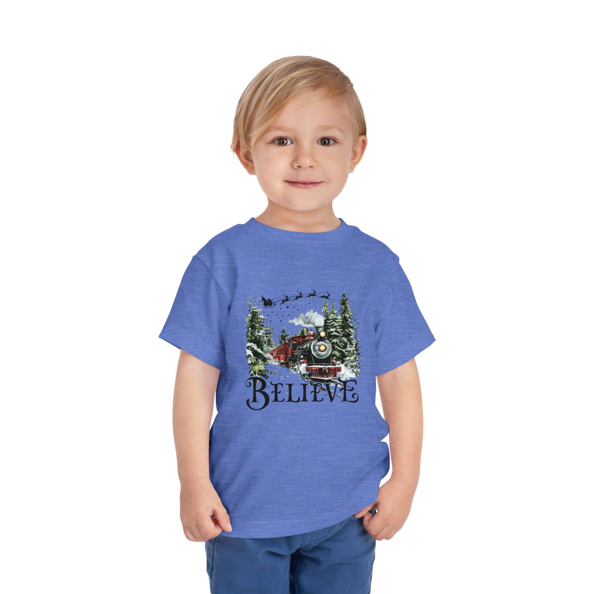 Believe North Pole Train Kids Tee