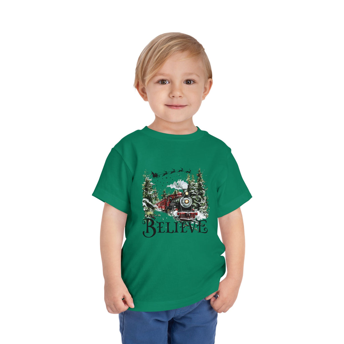 Believe North Pole Train Kids Tee