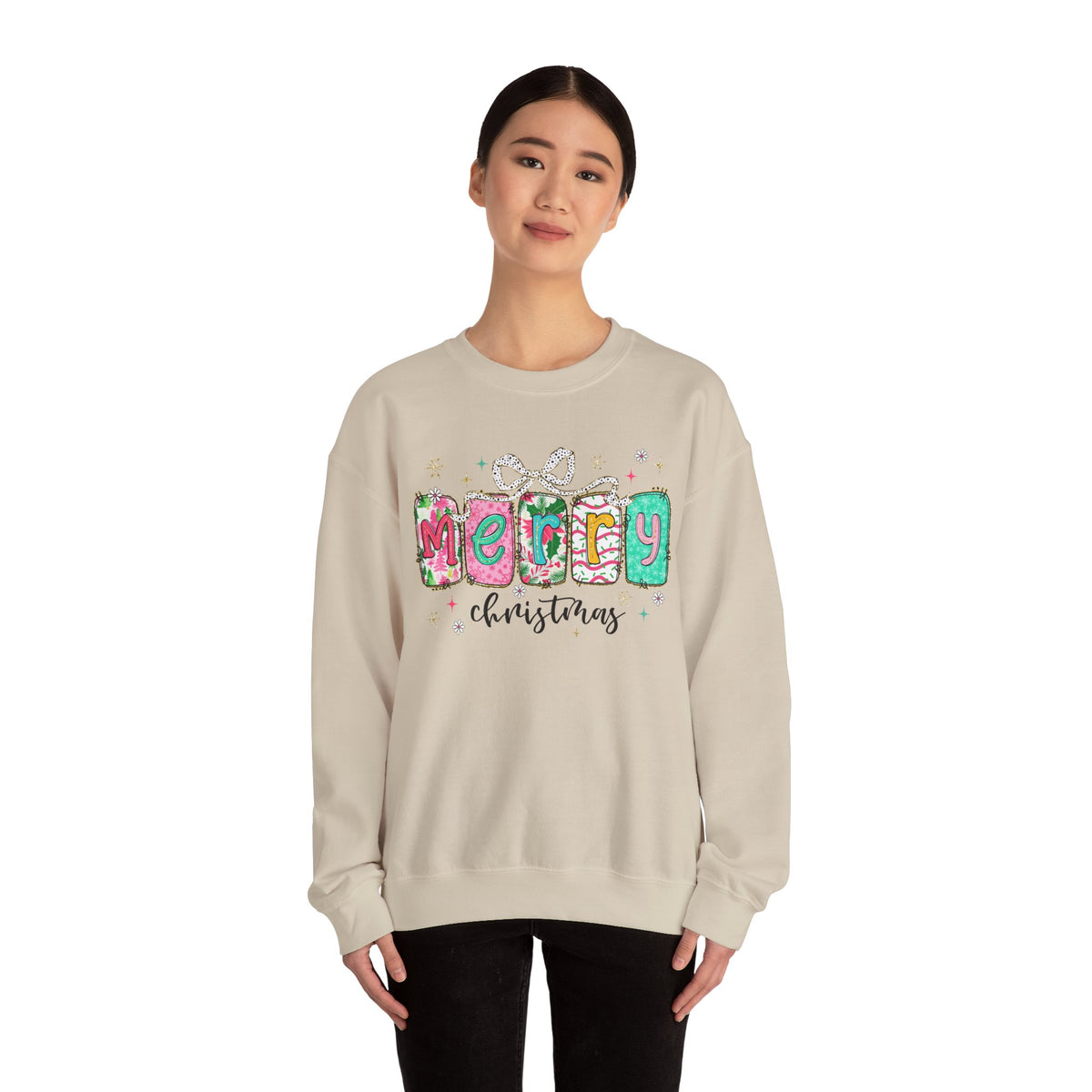 Pink Merry Christmas Sweatshirt