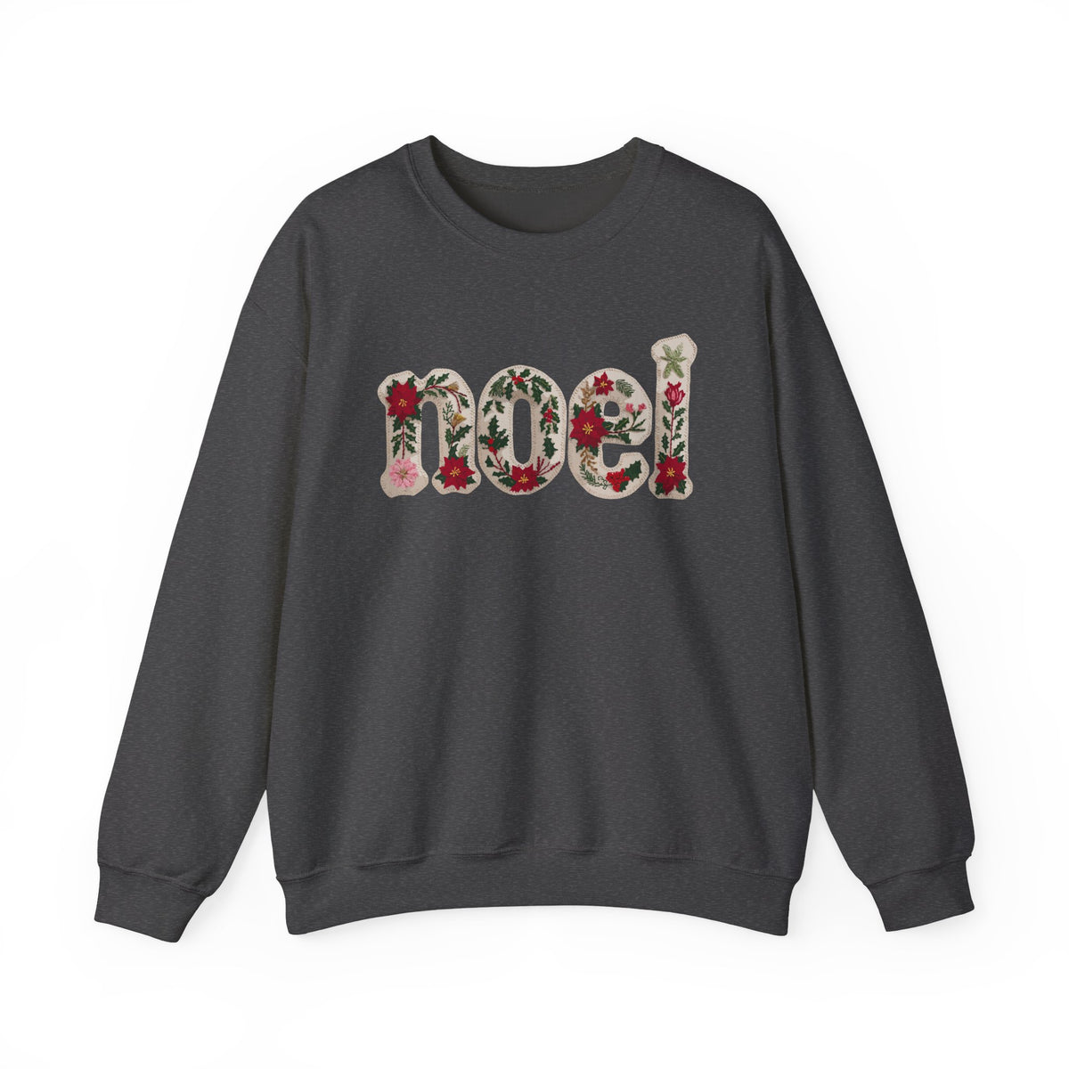 Faux Patchwork Noel Sweatshirt