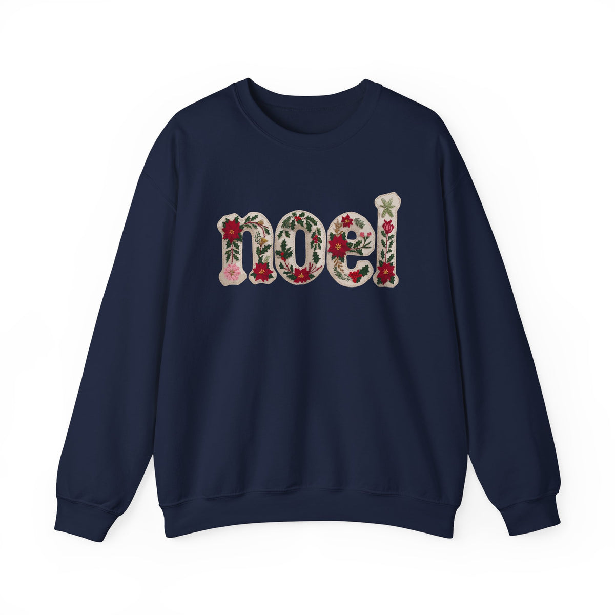 Faux Patchwork Noel Sweatshirt