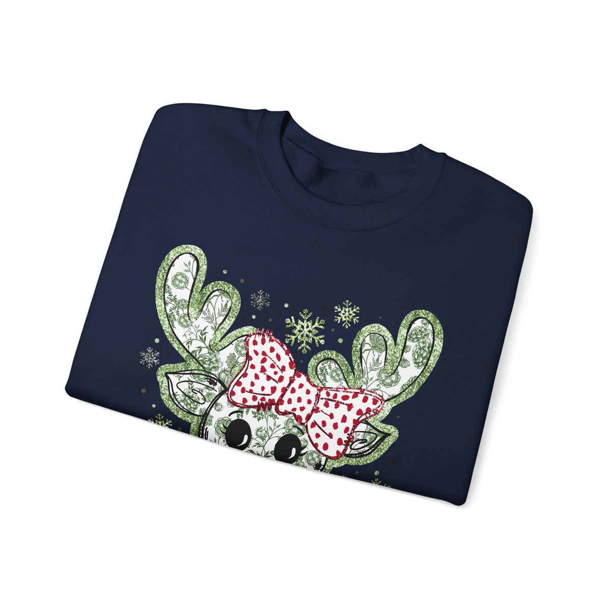 Glitter Chinoiserie Reindeer Sweatshirt