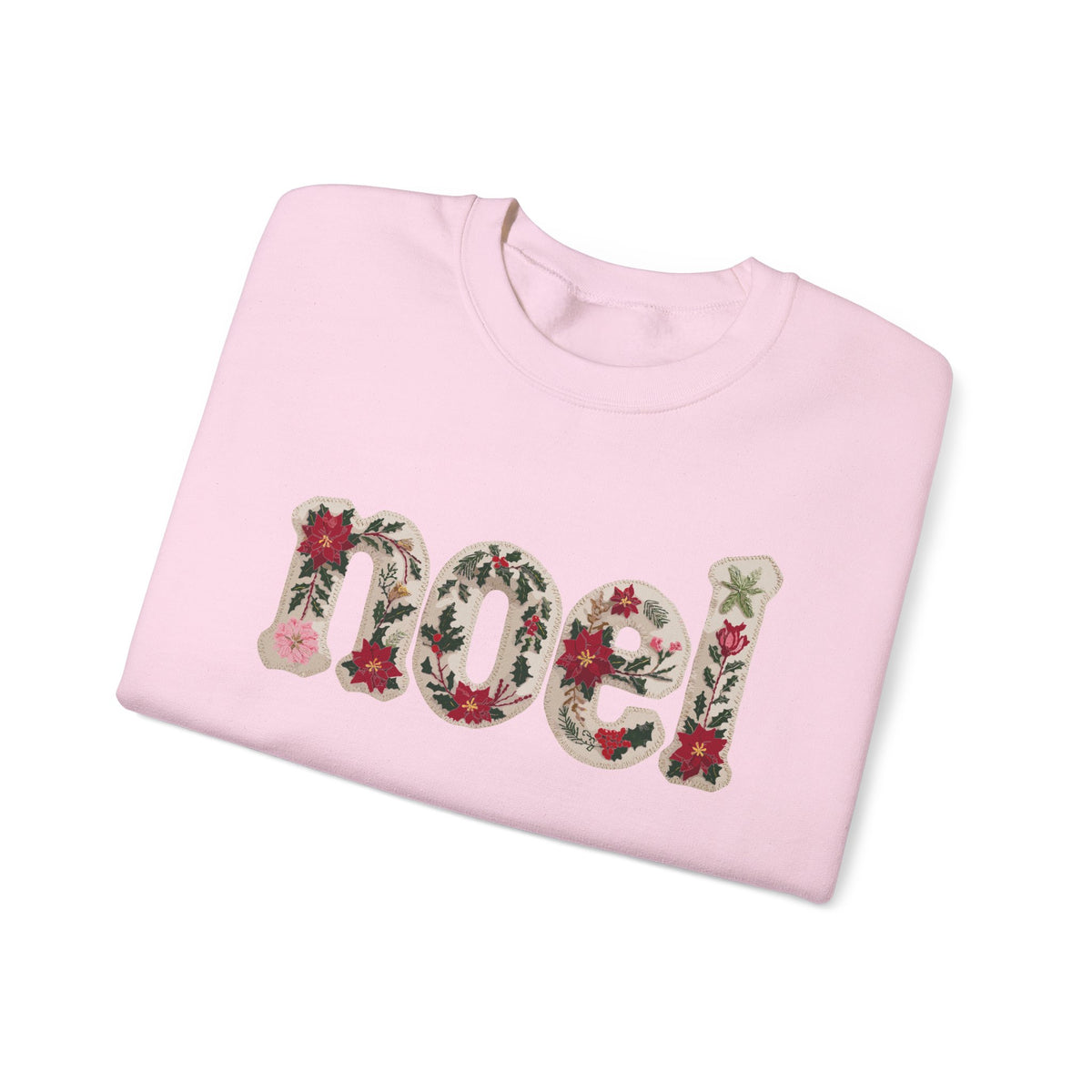 Faux Patchwork Noel Sweatshirt