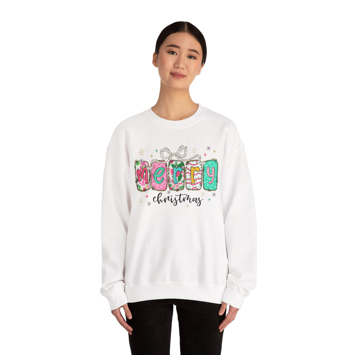 Pink Merry Christmas Sweatshirt