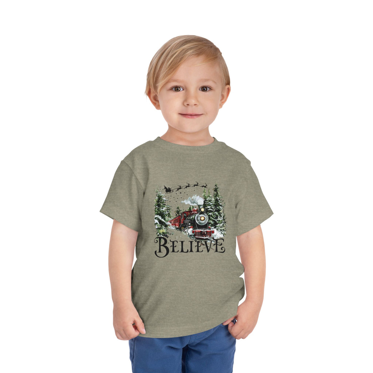 Believe North Pole Train Kids Tee