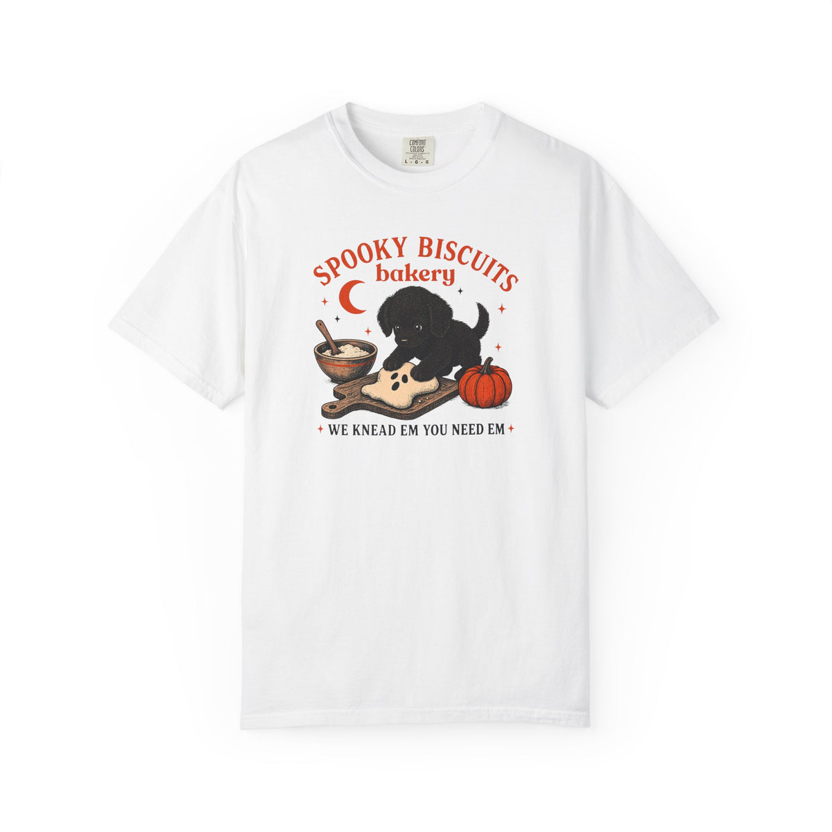 Spooky Biscuits Bakery Dog Tee