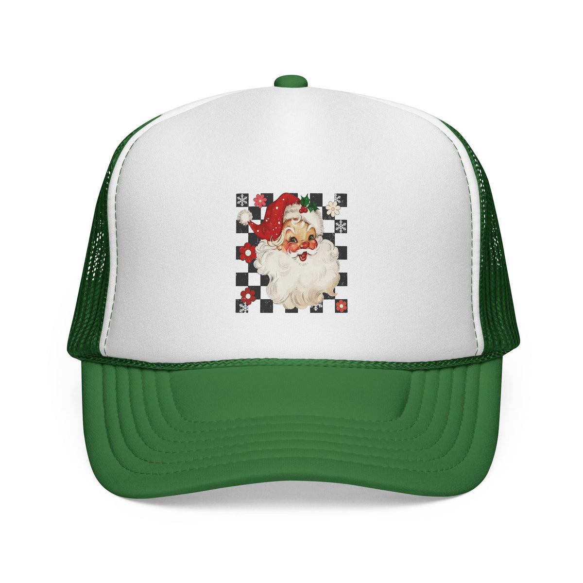 Vintage Santa Face Trucker Cap
