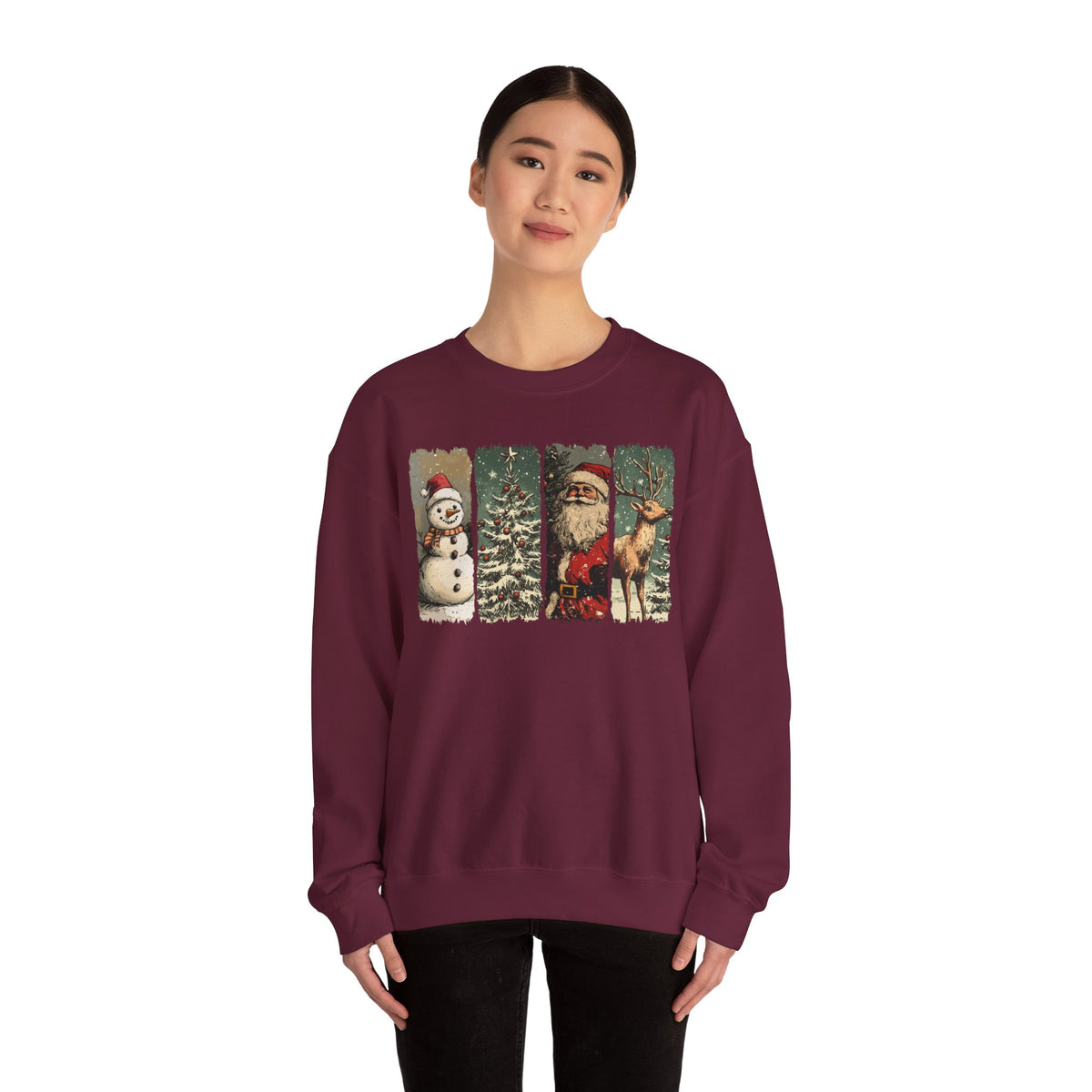Vintage Santa Panel Sweatshirt