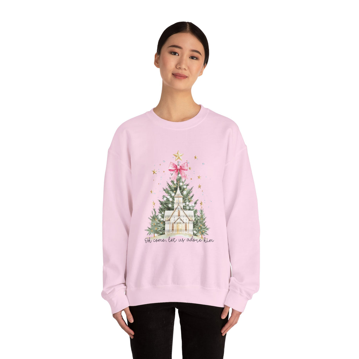 Oh Come Let Us Adore Him Sweatshirt