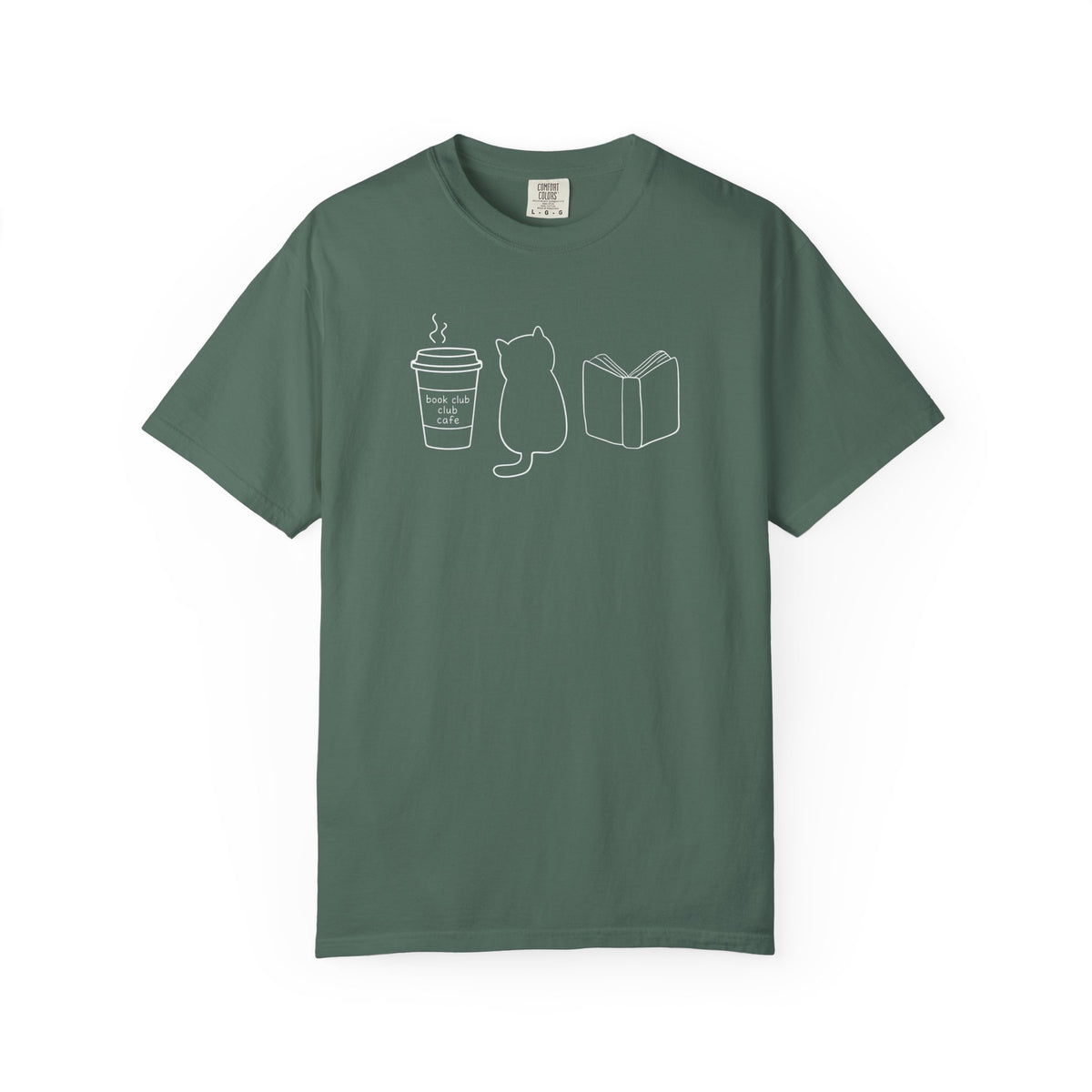 Cat Book Lover Fall Tee