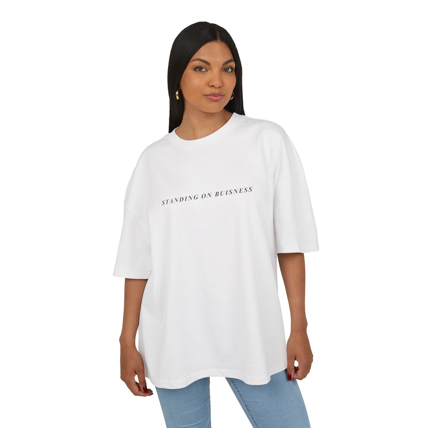 Standing on Business Women’s Tee, Justin Bieber Quote Meme Shirt,  Graphic T-Shirt, Oversized Cute Tee, Gift for Her, Justin Beiber Shirt