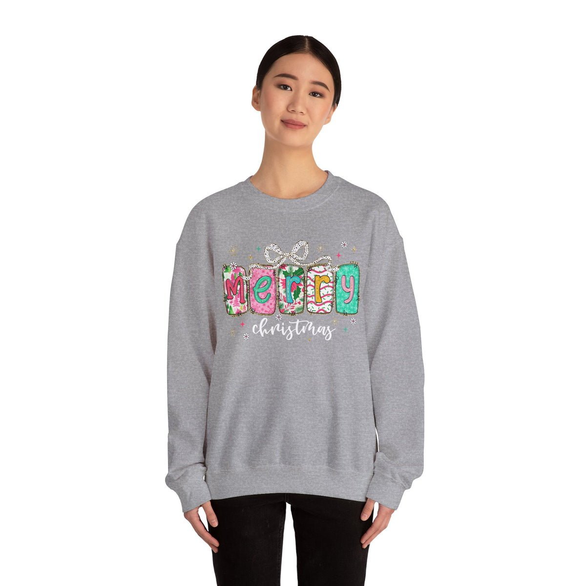 Pink Merry Christmas Sweatshirt