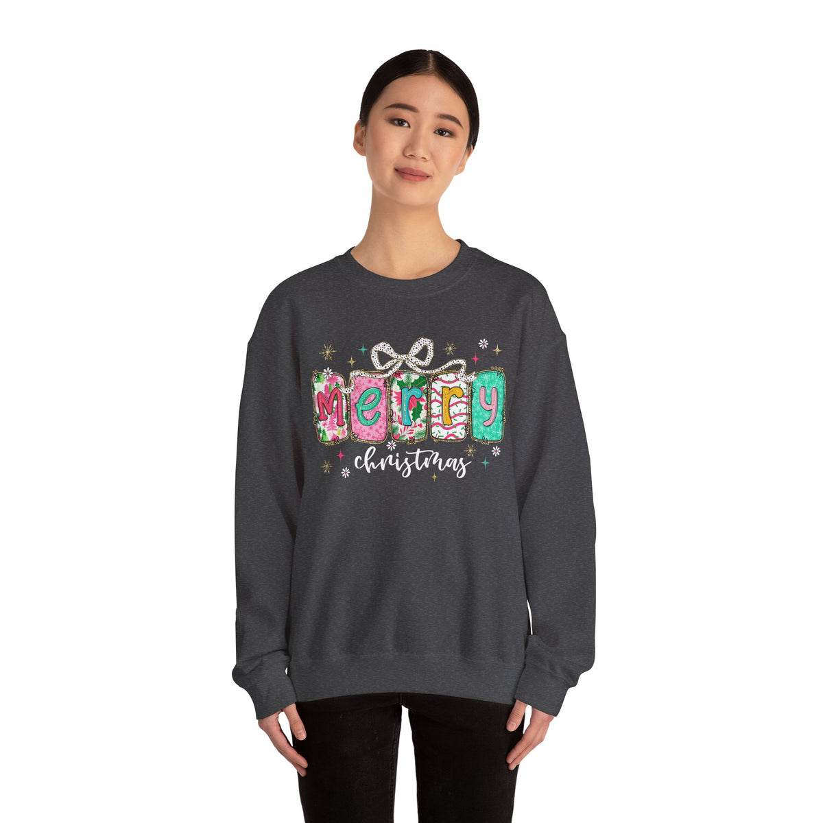Pink Merry Christmas Sweatshirt