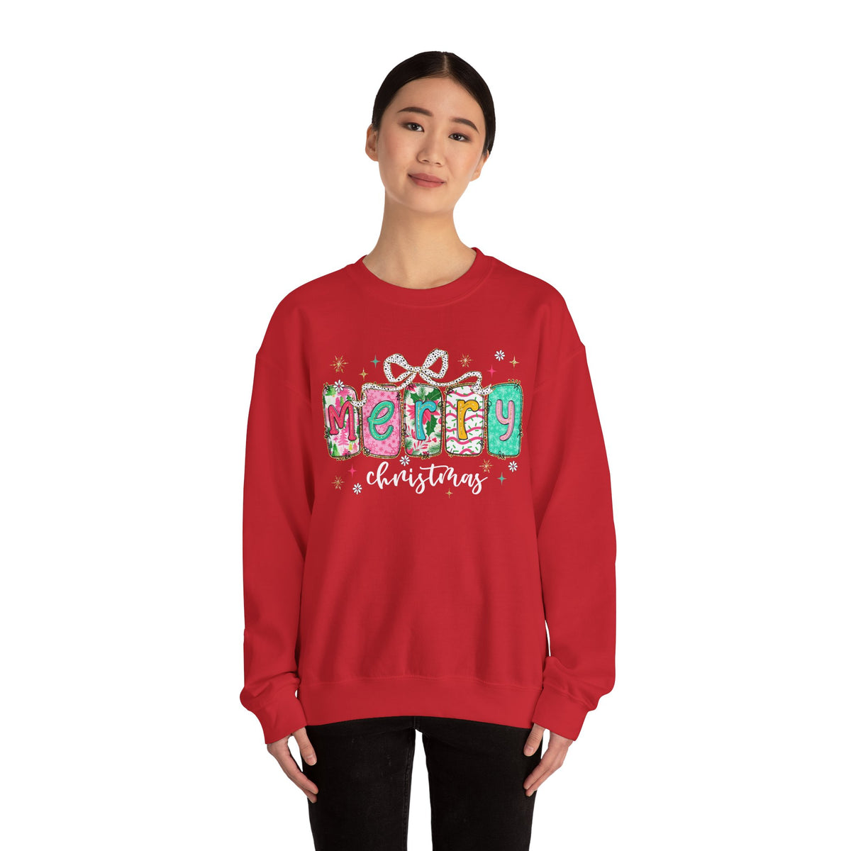 Pink Merry Christmas Sweatshirt