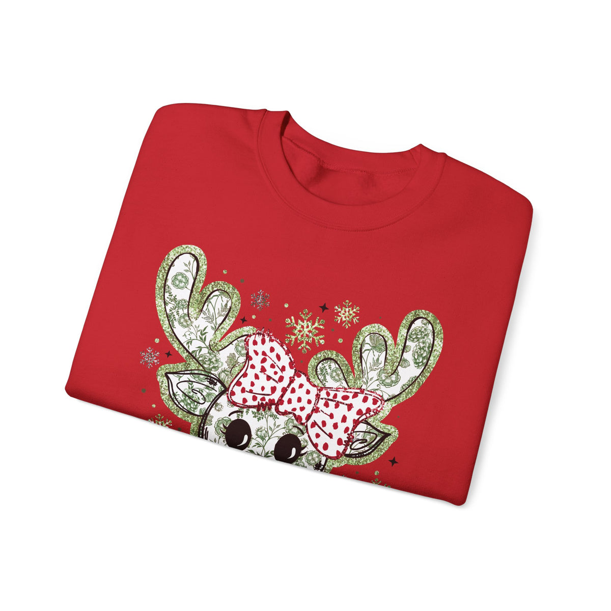 Glitter Chinoiserie Reindeer Sweatshirt