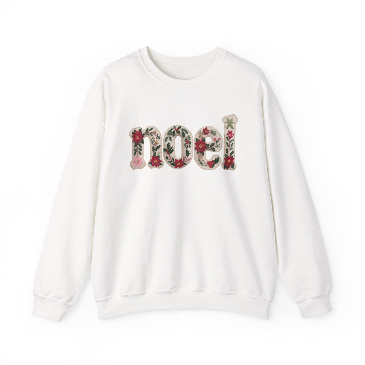 Faux Patchwork Noel Sweatshirt