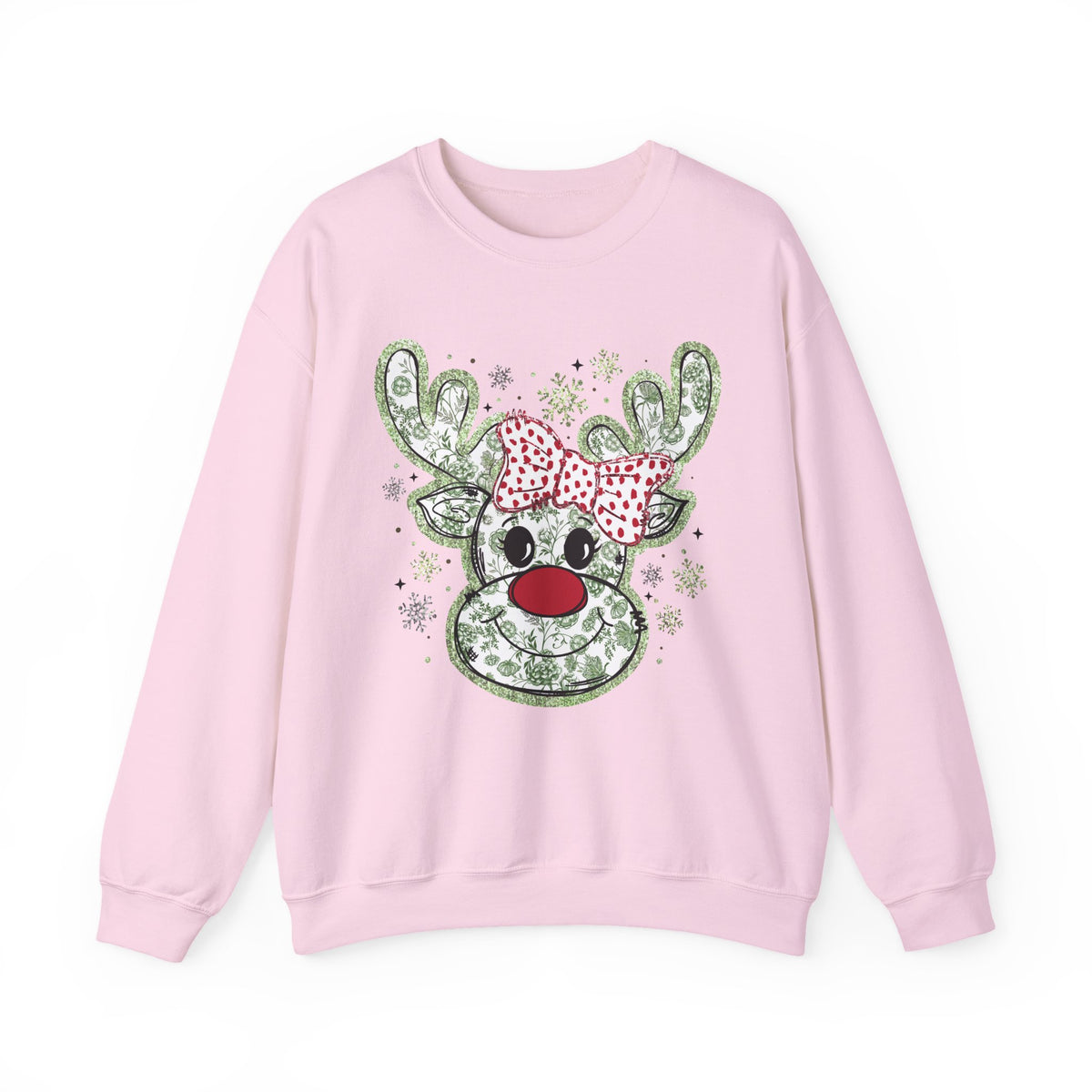 Glitter Chinoiserie Reindeer Sweatshirt