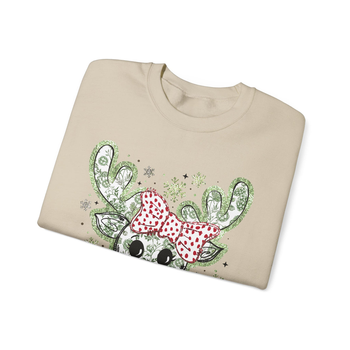 Glitter Chinoiserie Reindeer Sweatshirt