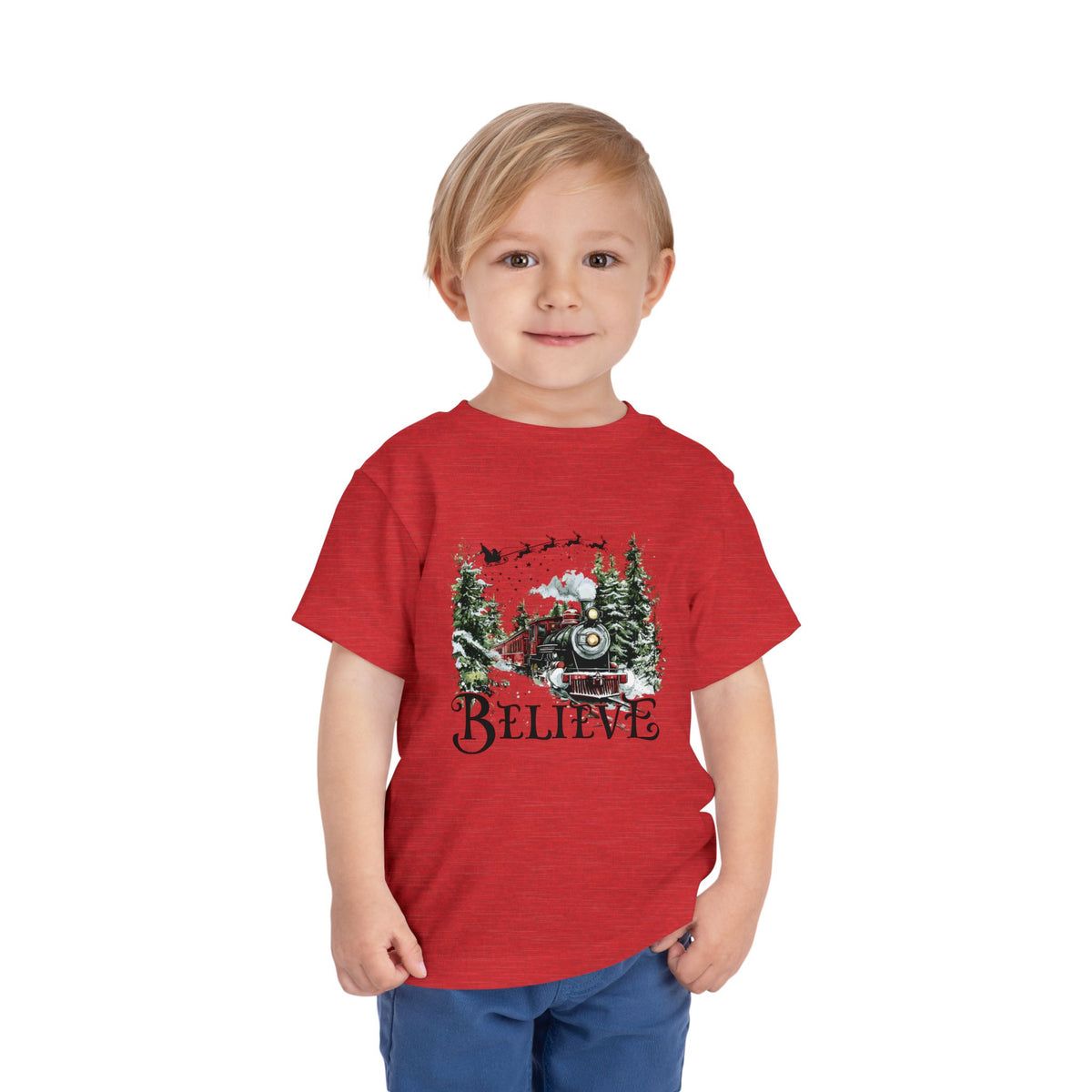 Believe North Pole Train Kids Tee
