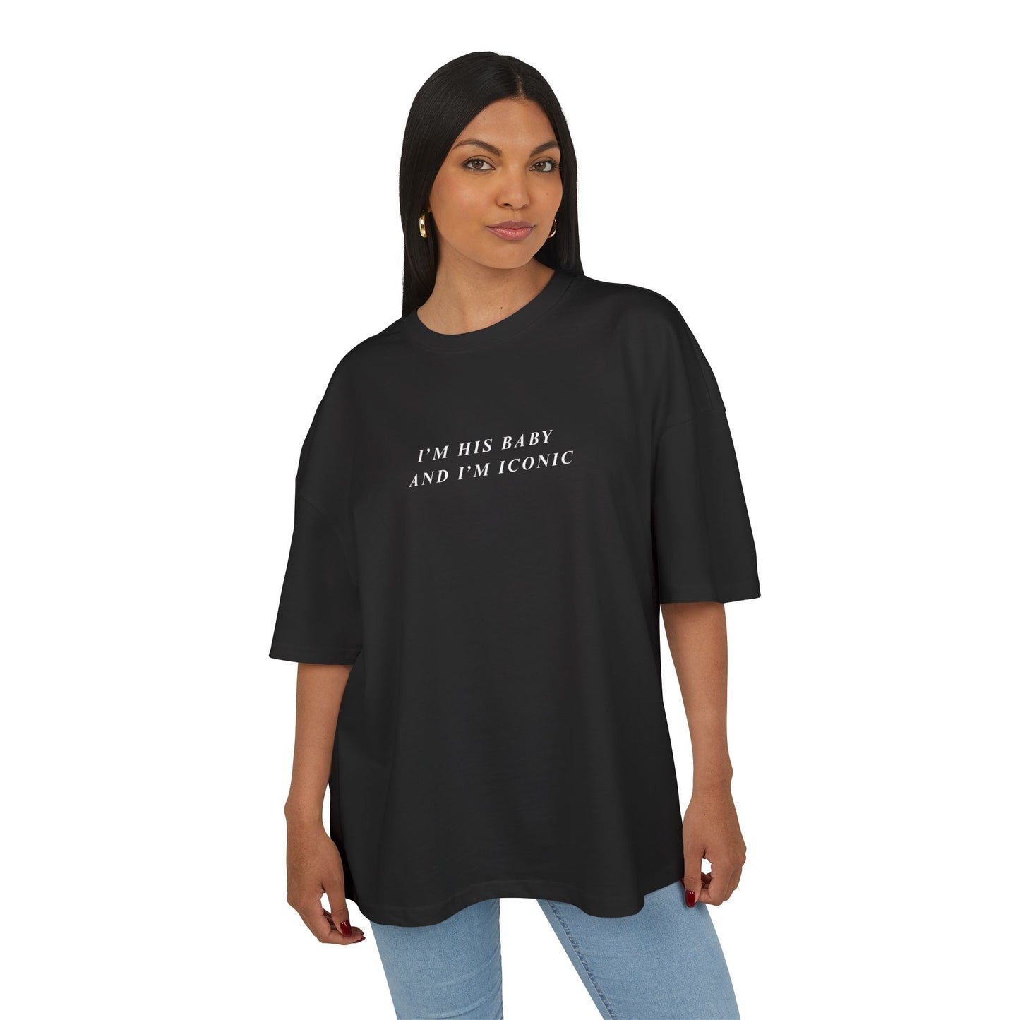 I’m His Baby I’m Iconic Justin Bieber Quote Shirt, Funny Couple T-Shirt, Viral Meme Tee, Trendy Graphic Top, Justin Bieber Tee
