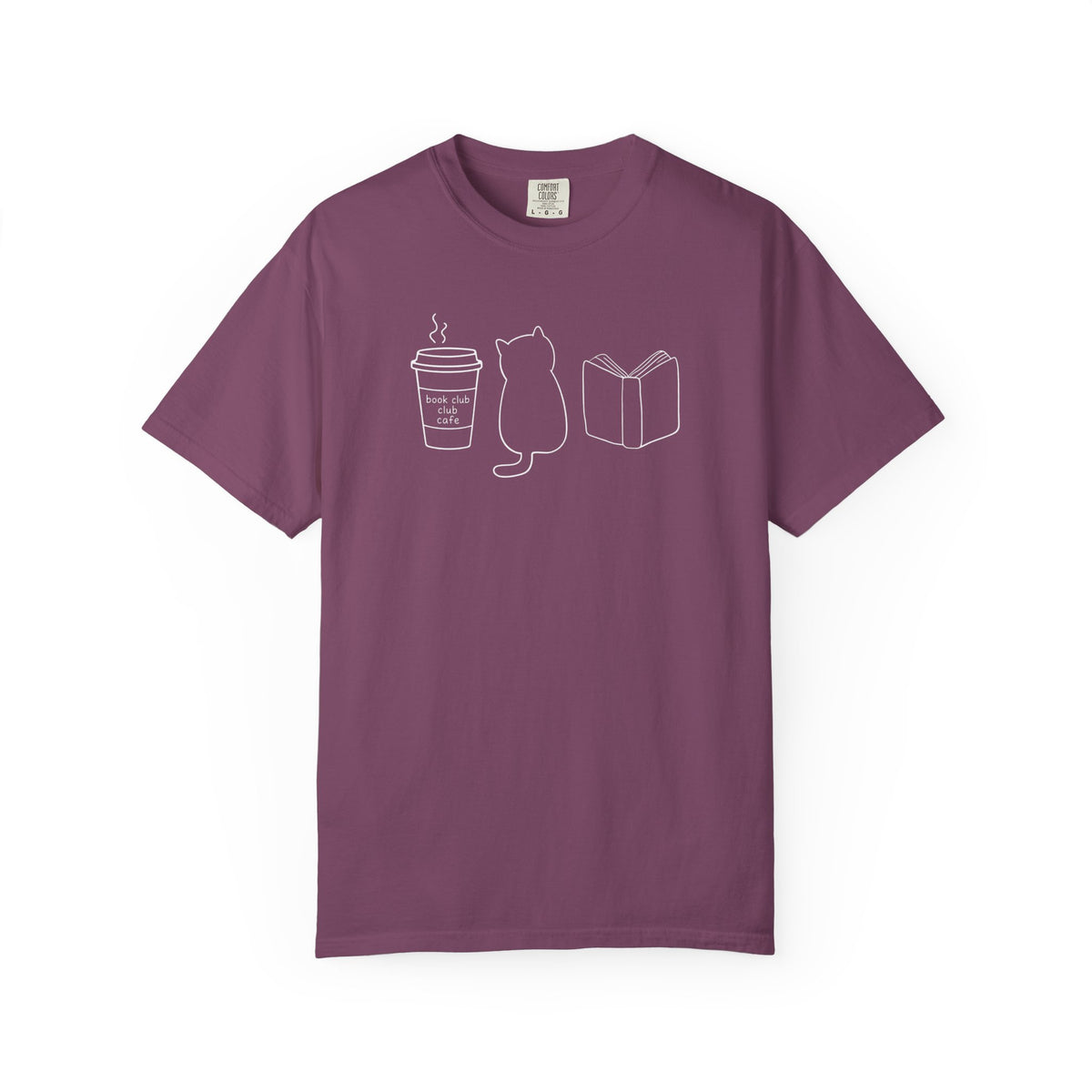 Cat Book Lover Fall Tee