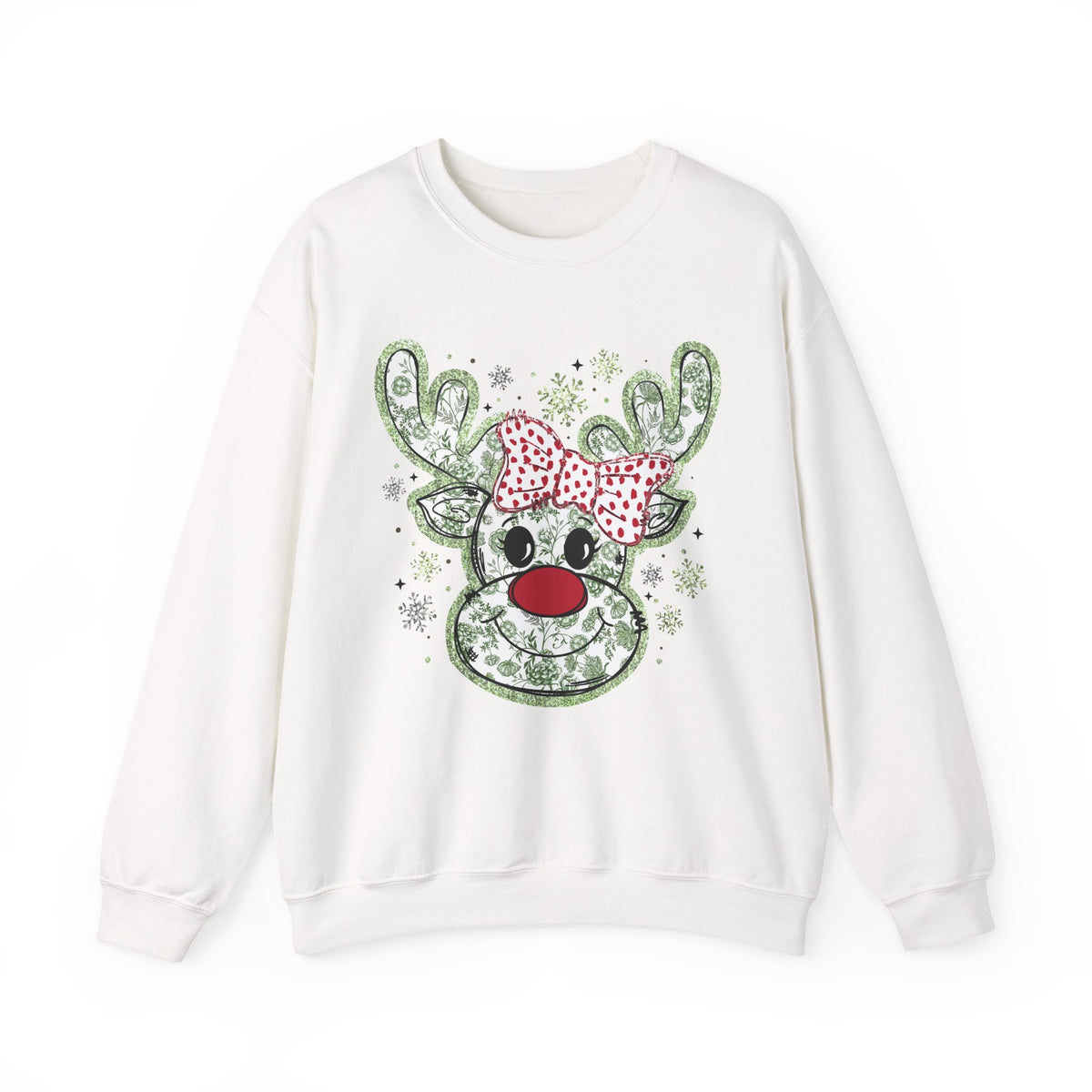 Glitter Chinoiserie Reindeer Sweatshirt