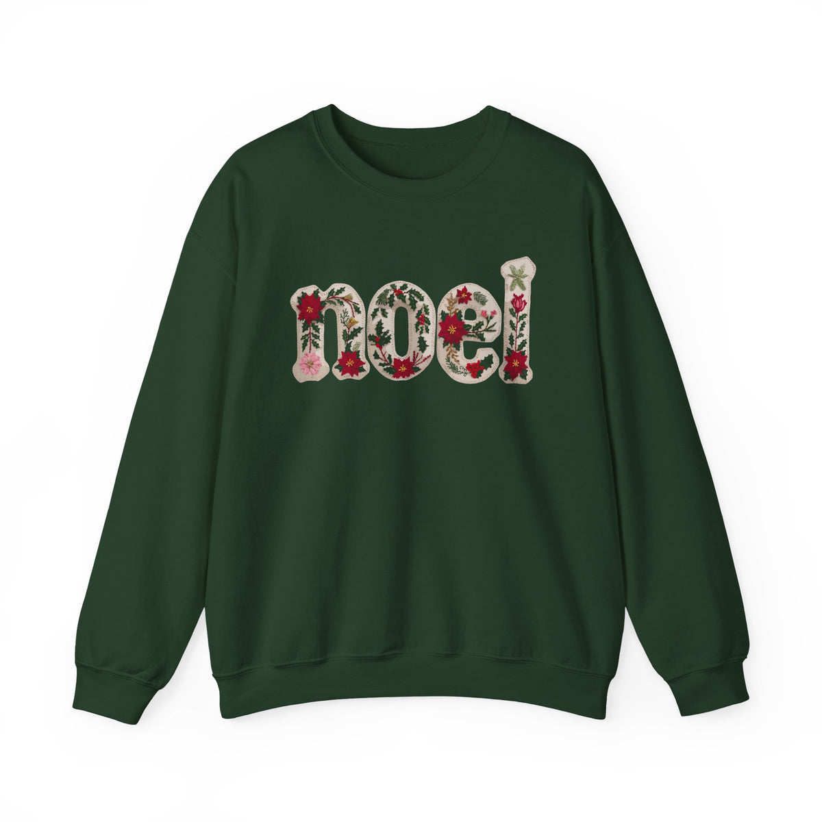 Faux Patchwork Noel Sweatshirt