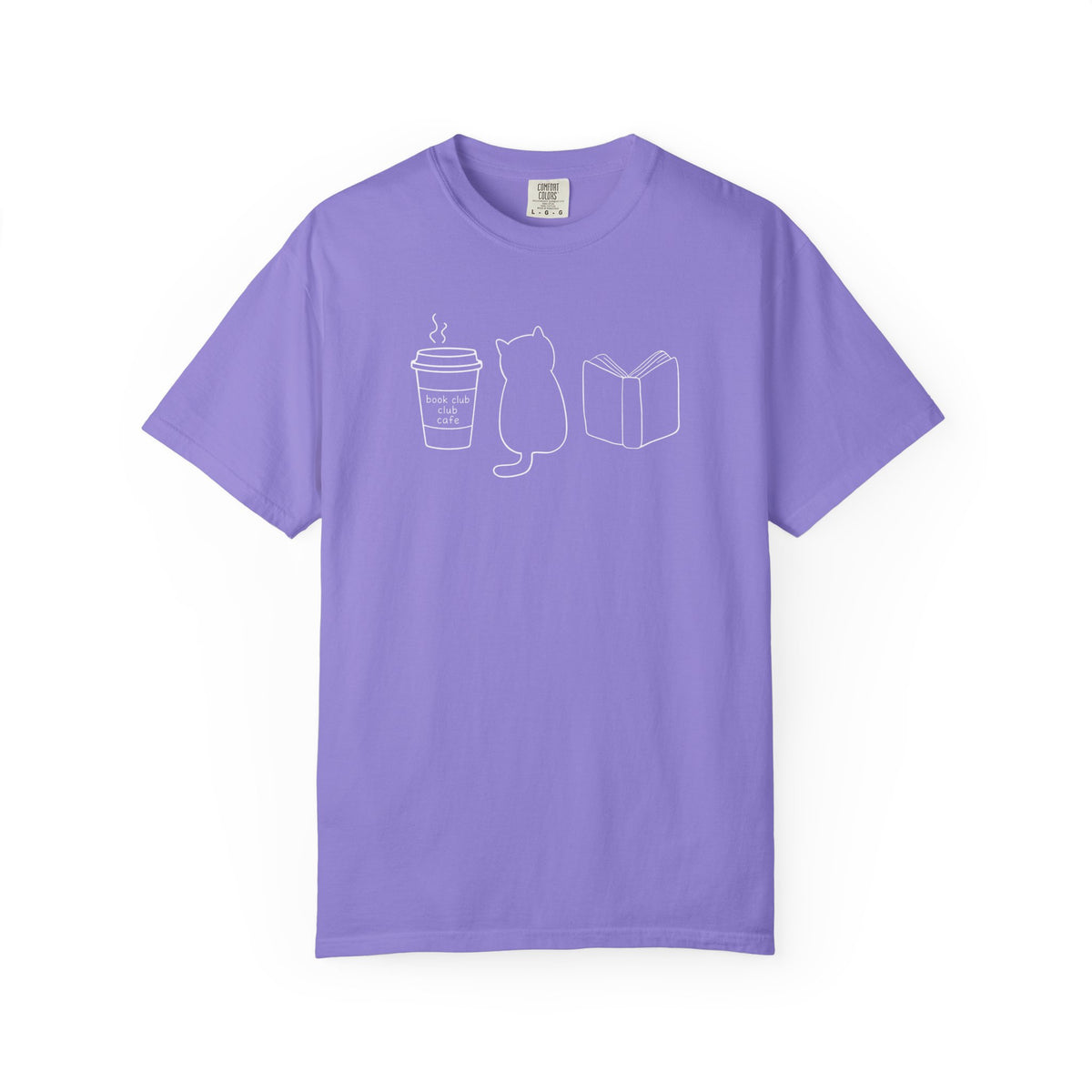 Cat Book Lover Fall Tee