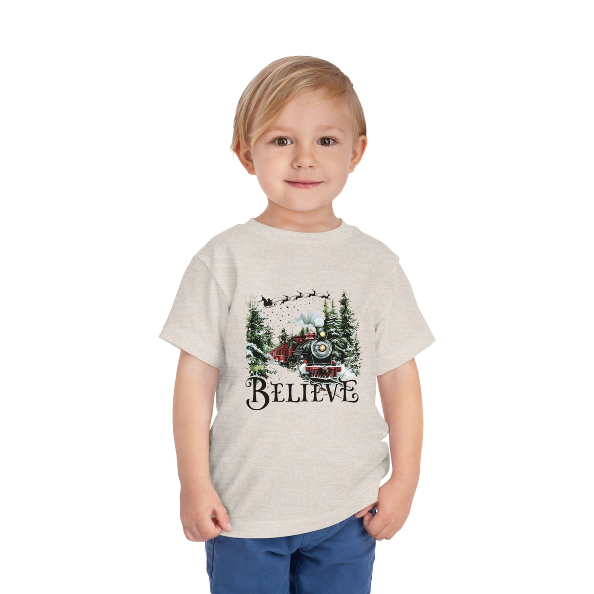 Believe North Pole Train Kids Tee