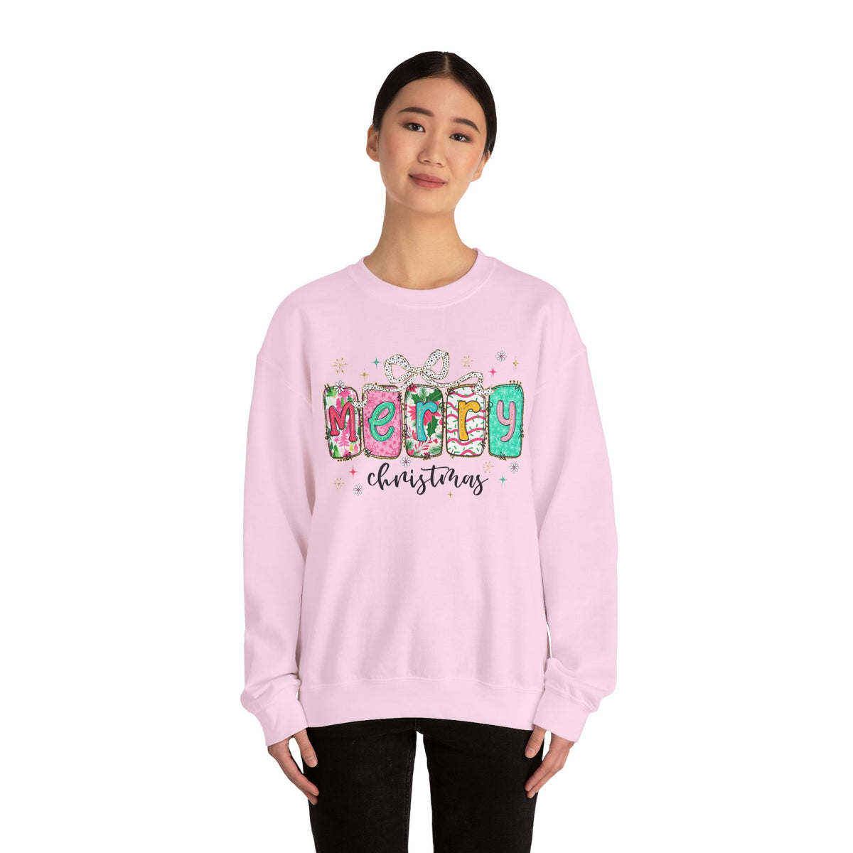 Pink Merry Christmas Sweatshirt