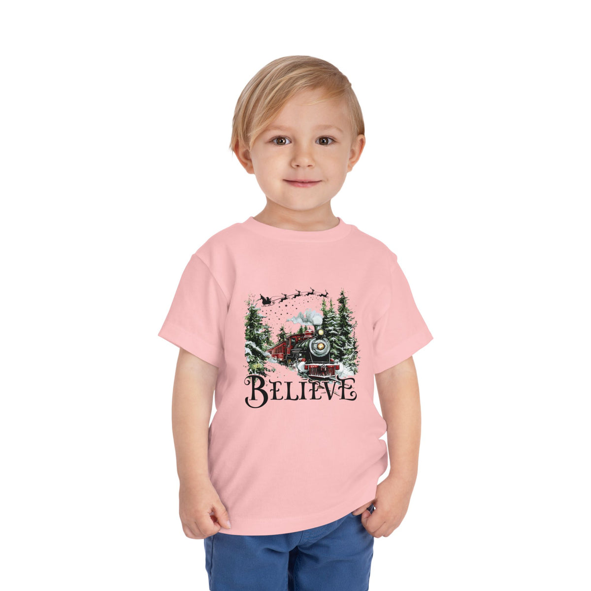 Believe North Pole Train Kids Tee