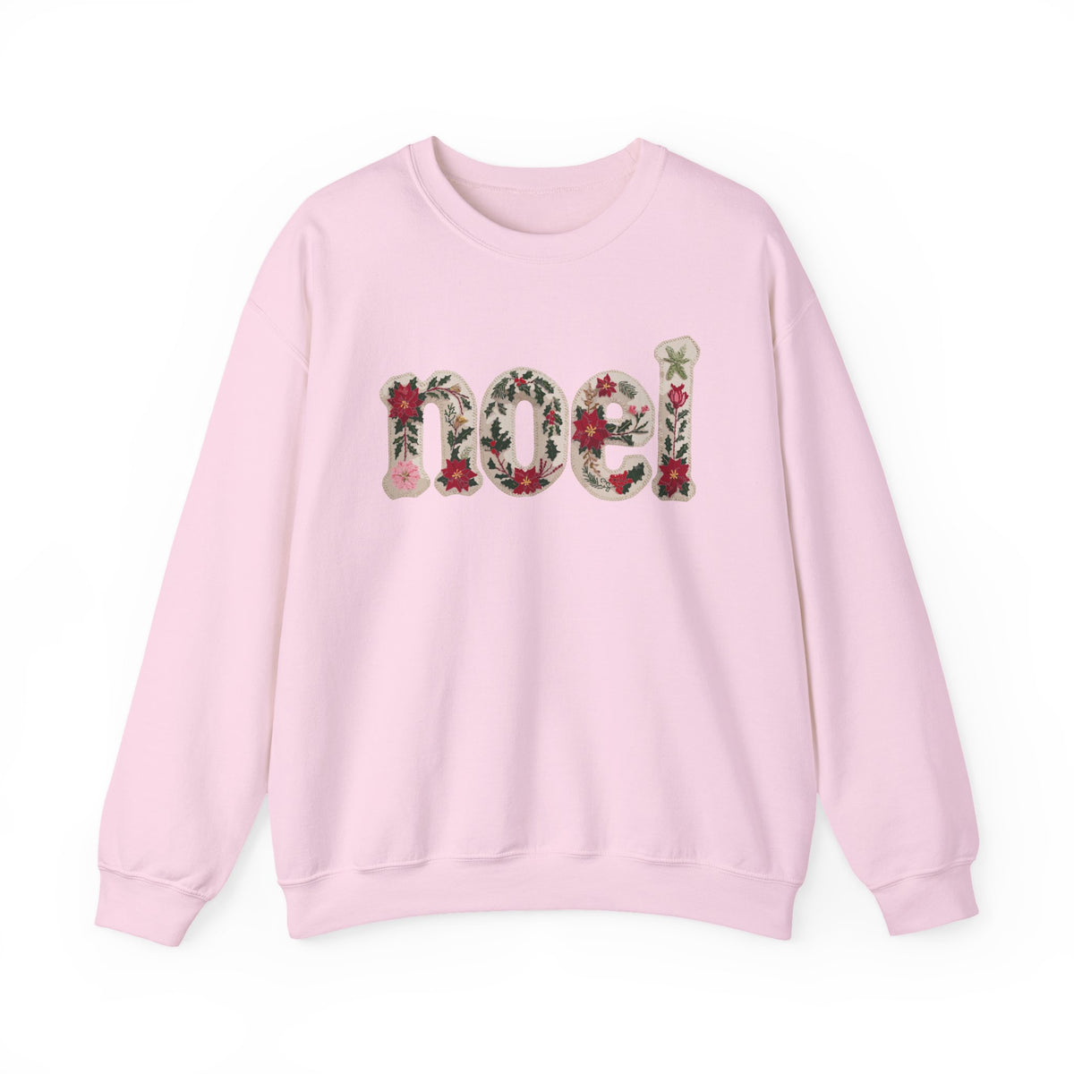Faux Patchwork Noel Sweatshirt