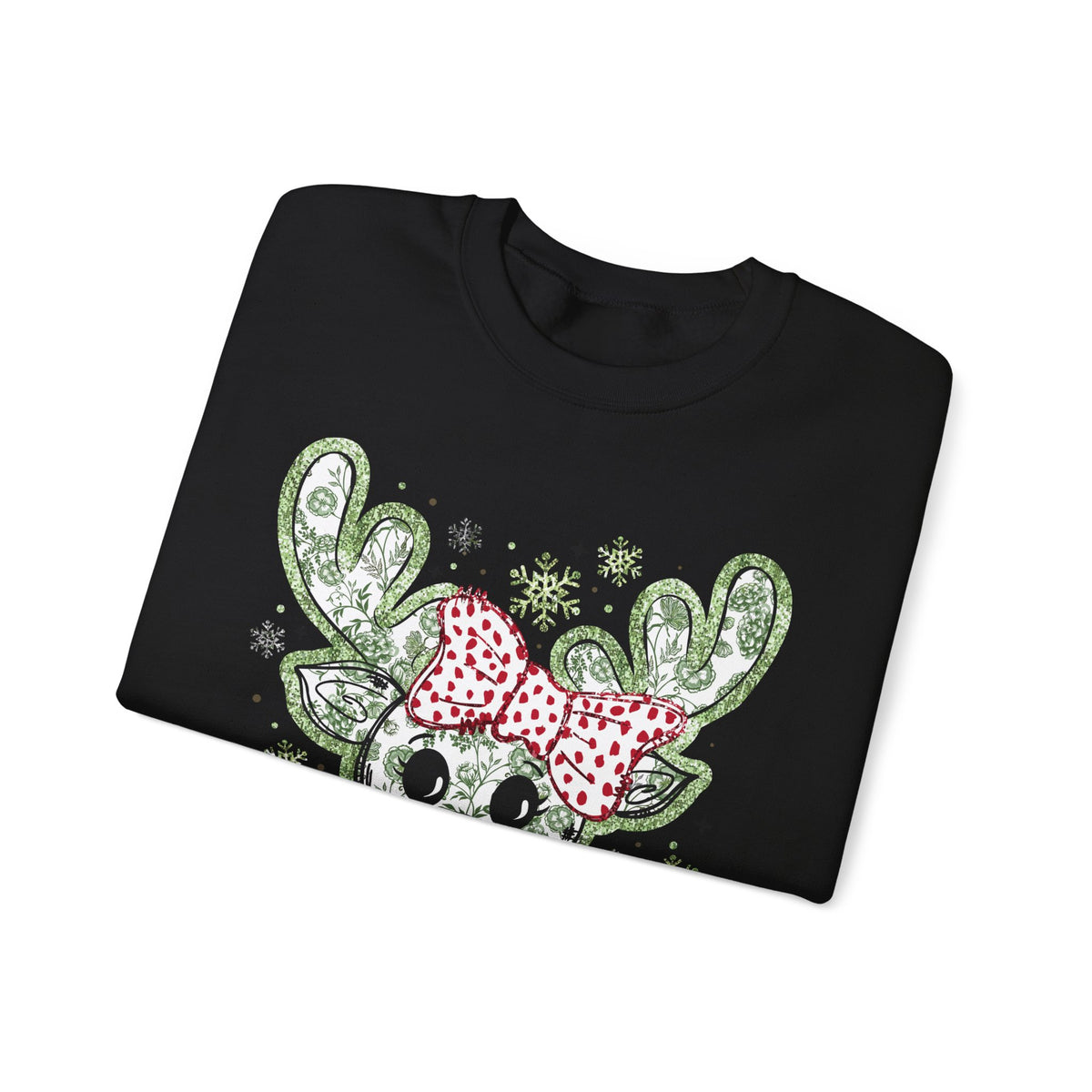 Glitter Chinoiserie Reindeer Sweatshirt
