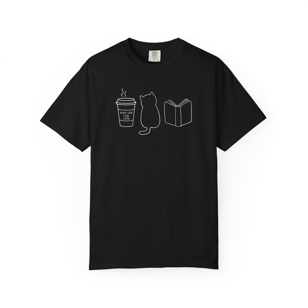 Cat Book Lover Fall Tee