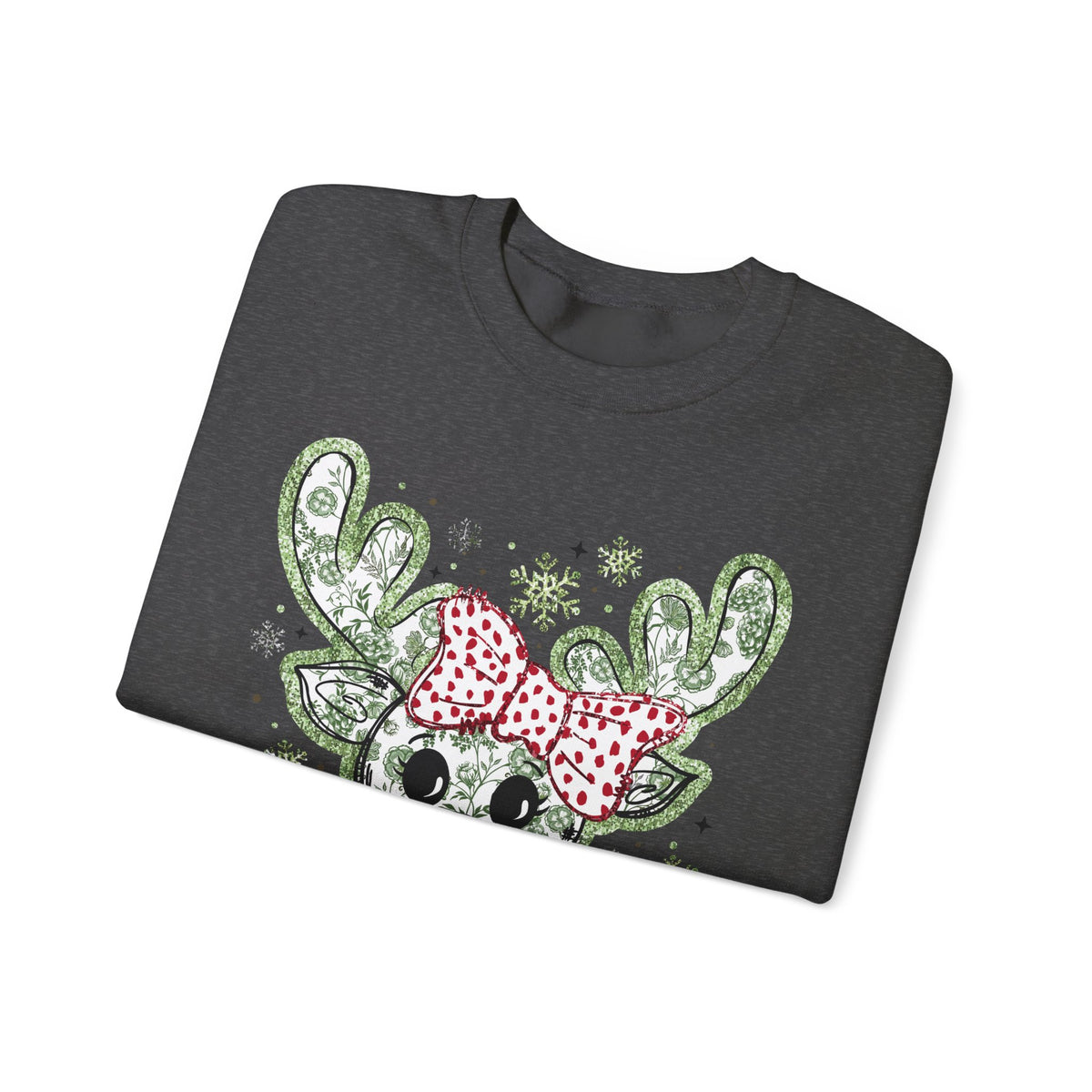 Glitter Chinoiserie Reindeer Sweatshirt
