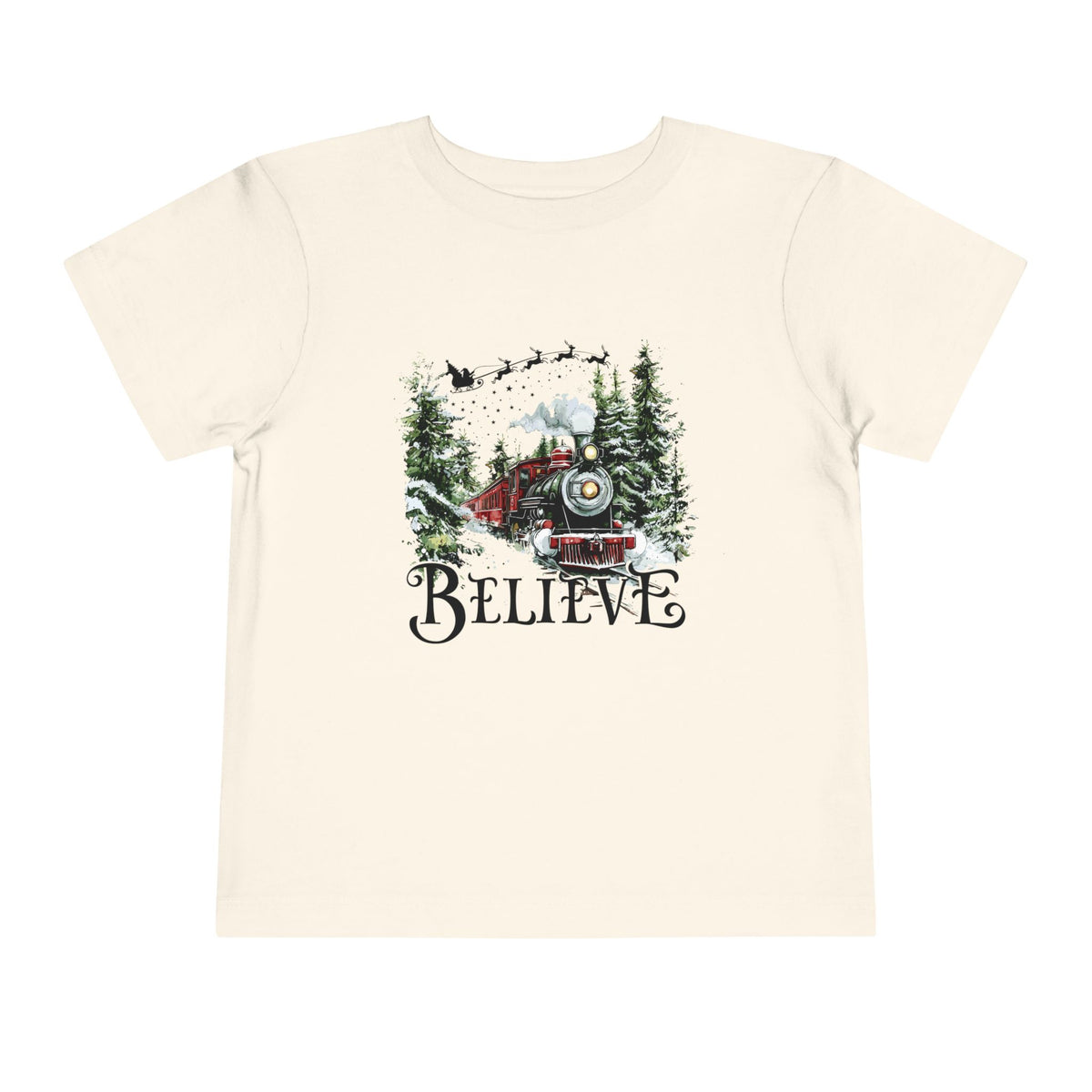 Believe North Pole Train Kids Tee