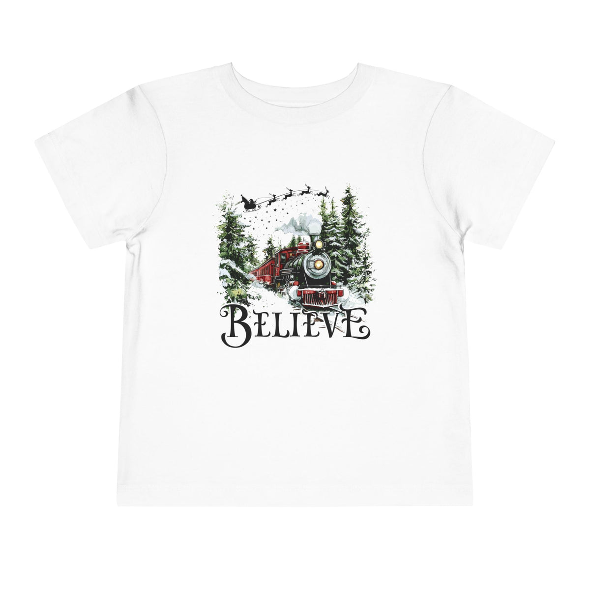 Believe North Pole Train Kids Tee