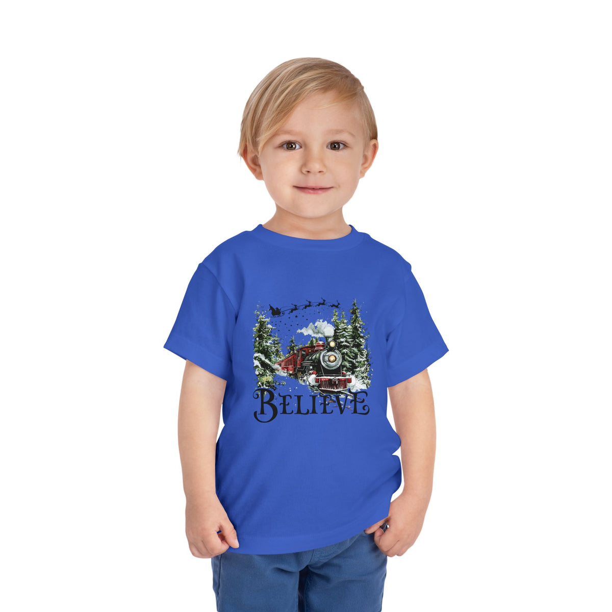Believe North Pole Train Kids Tee