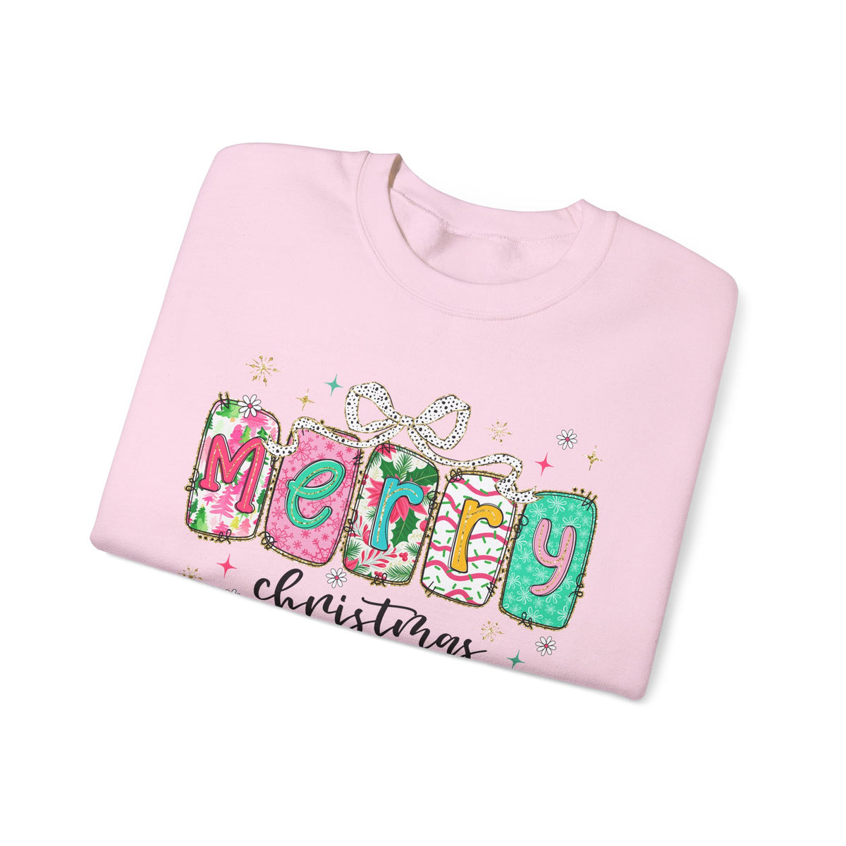 Pink Merry Christmas Sweatshirt