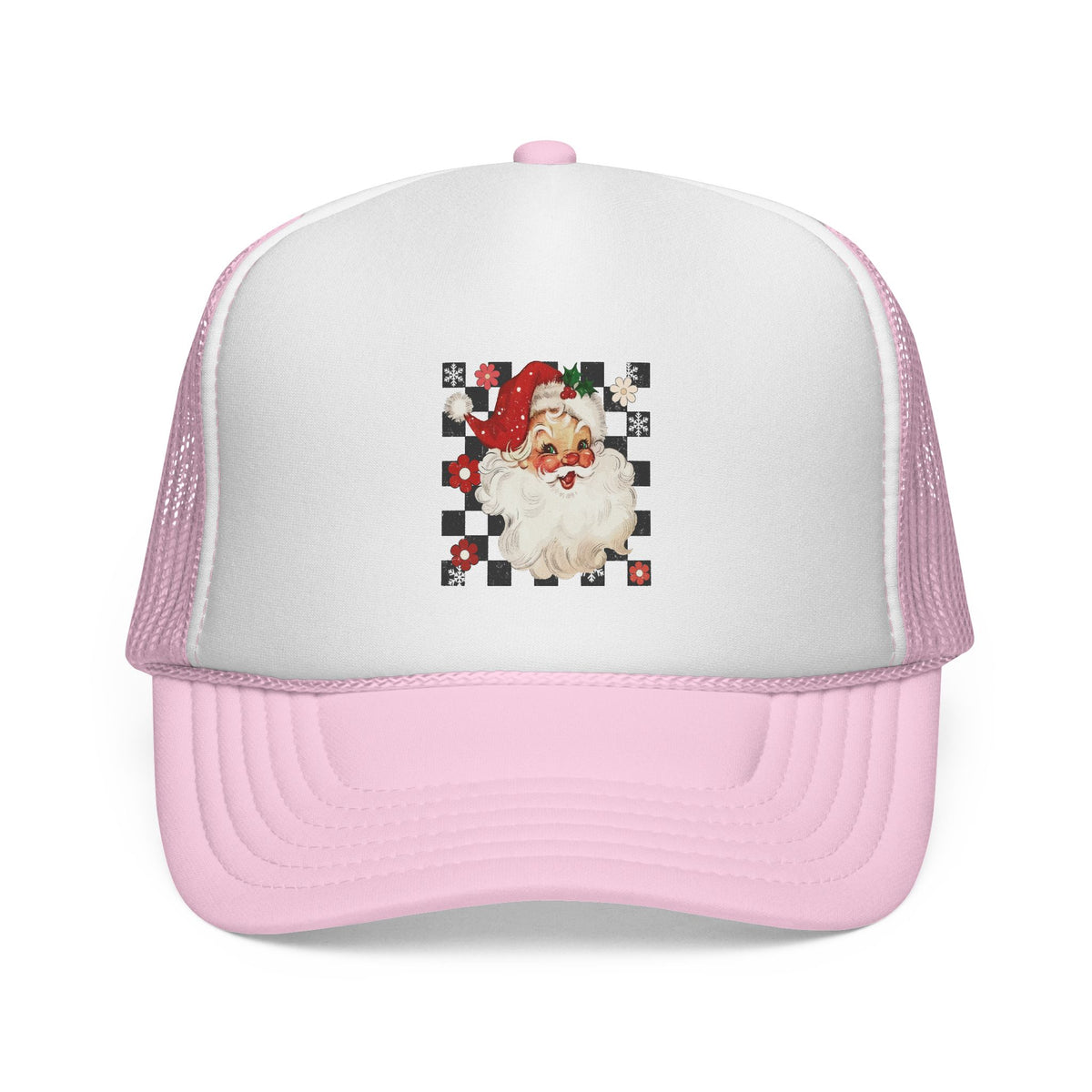 Vintage Santa Face Trucker Cap