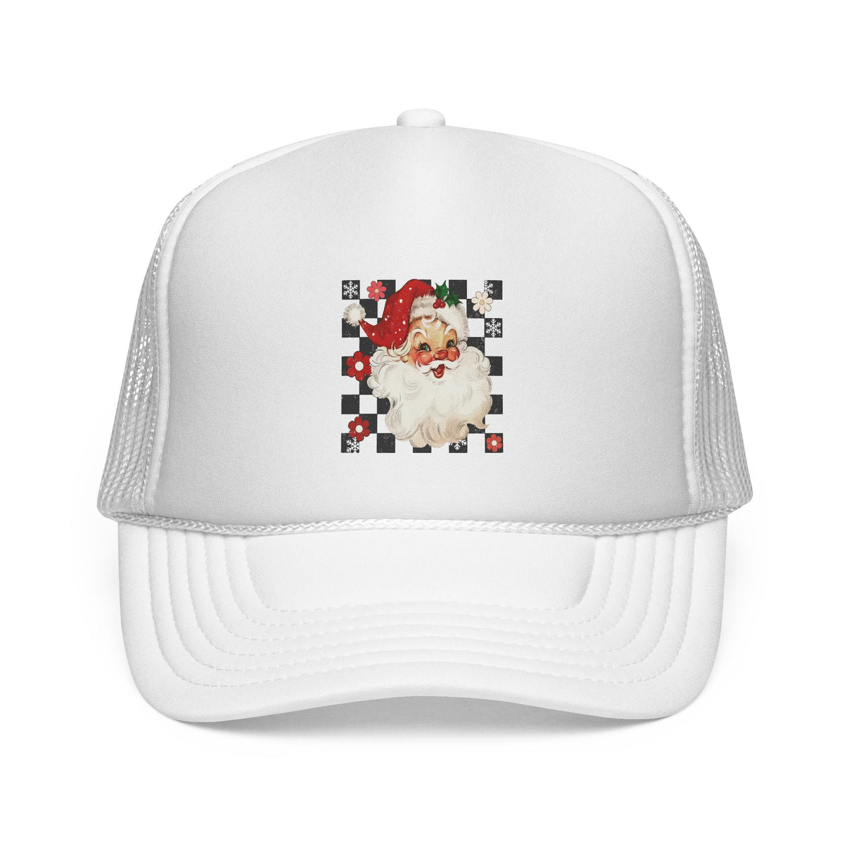 Vintage Santa Face Trucker Cap