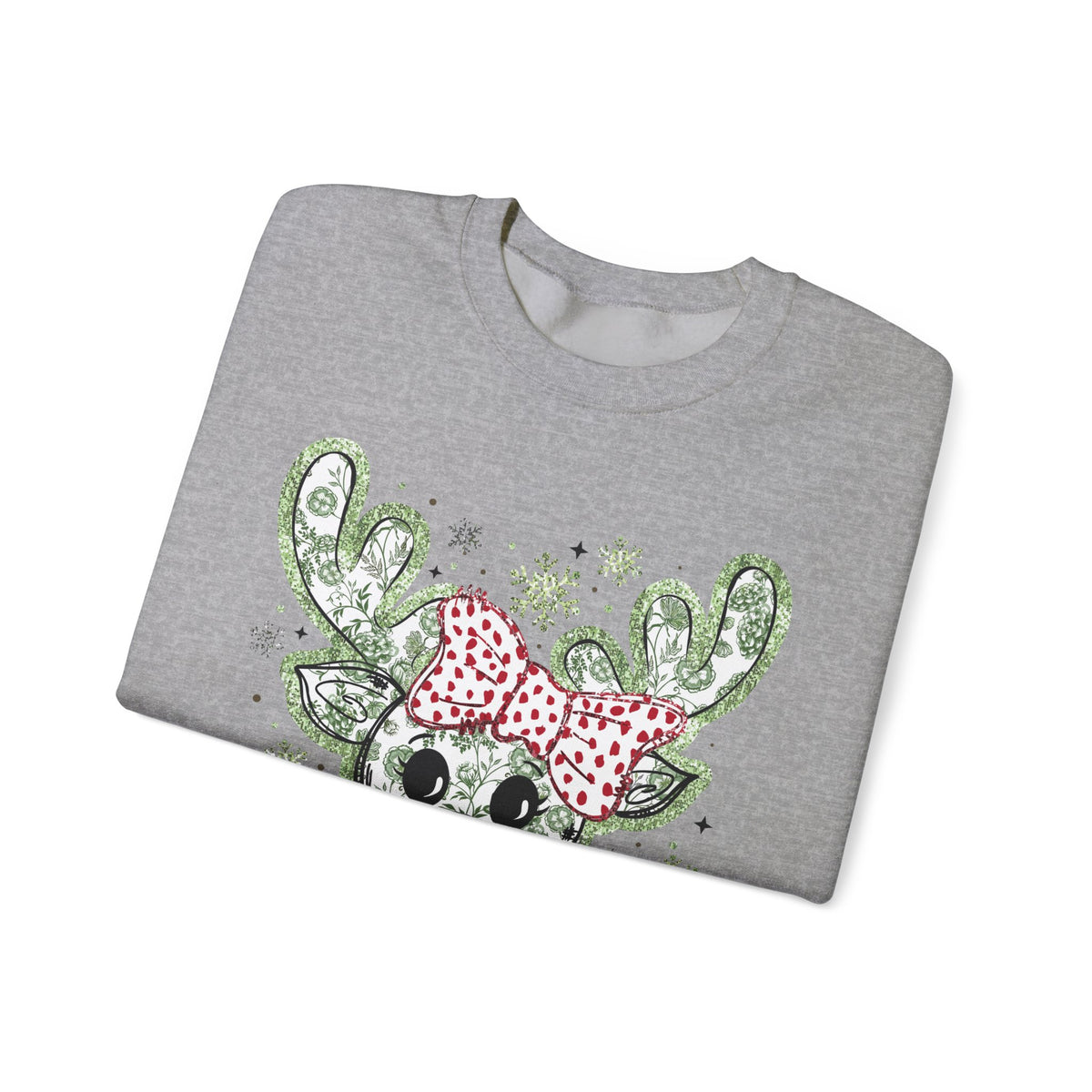 Glitter Chinoiserie Reindeer Sweatshirt